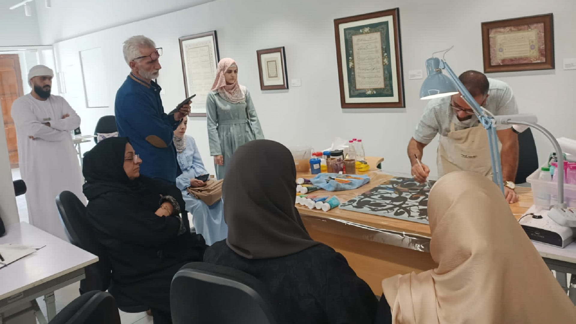 Image for the title: Training and cultural workshops at Sharjah Calligraphy Forum 