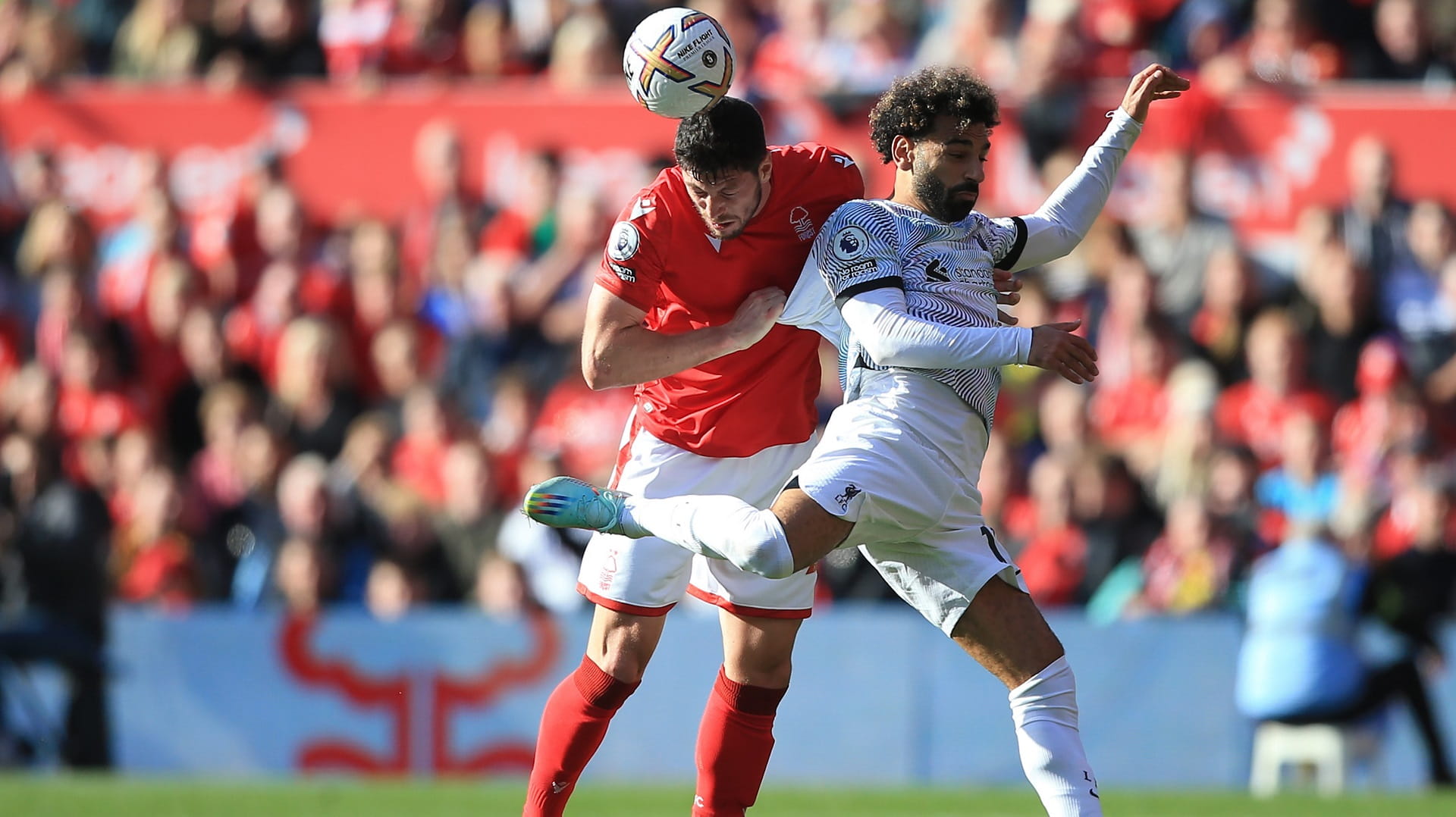 Image for the title: Forest stun Liverpool to move off the bottom 