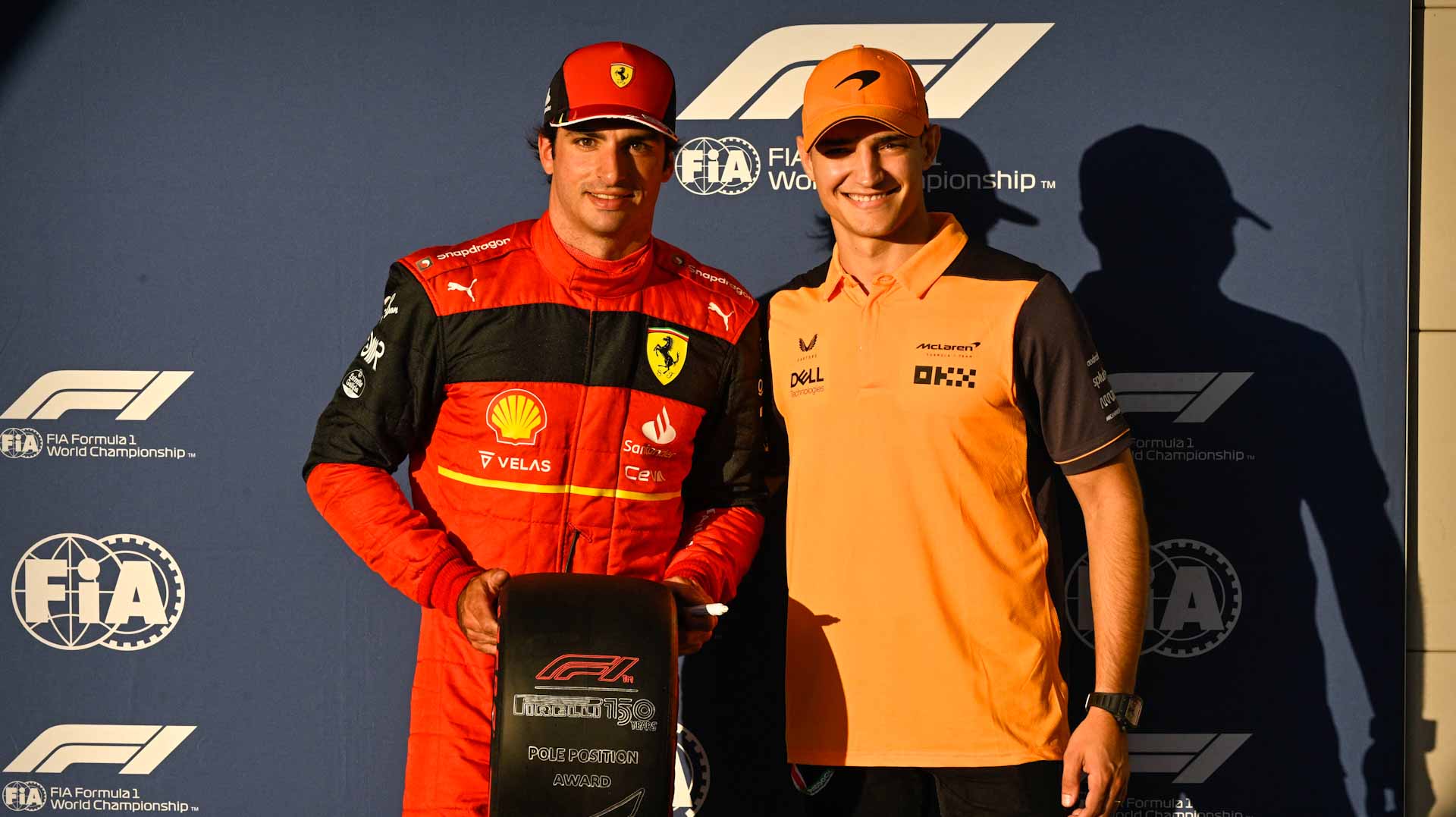 Image for the title: Sainz on pole in Austin with Verstappen on front row 