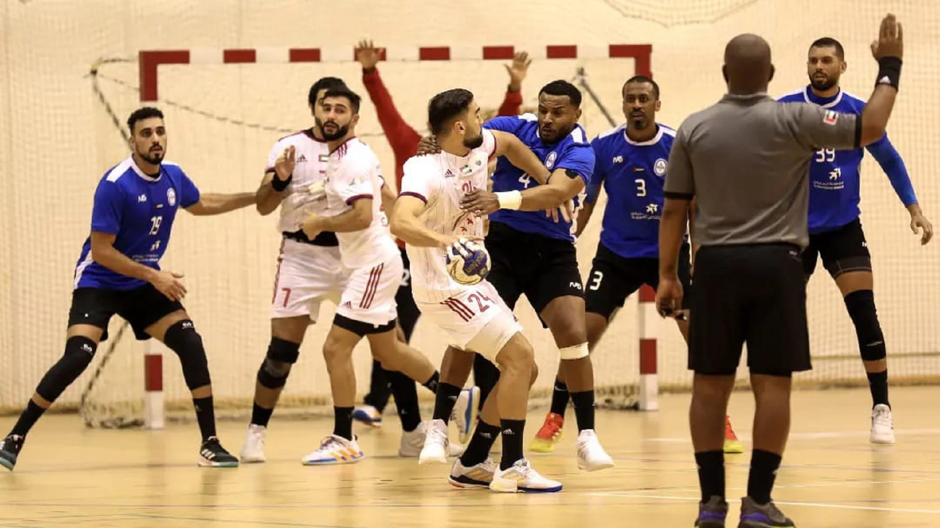 Image for the title: Sharjah defeat Al Nasr, qualifies for Handball Cup finals 