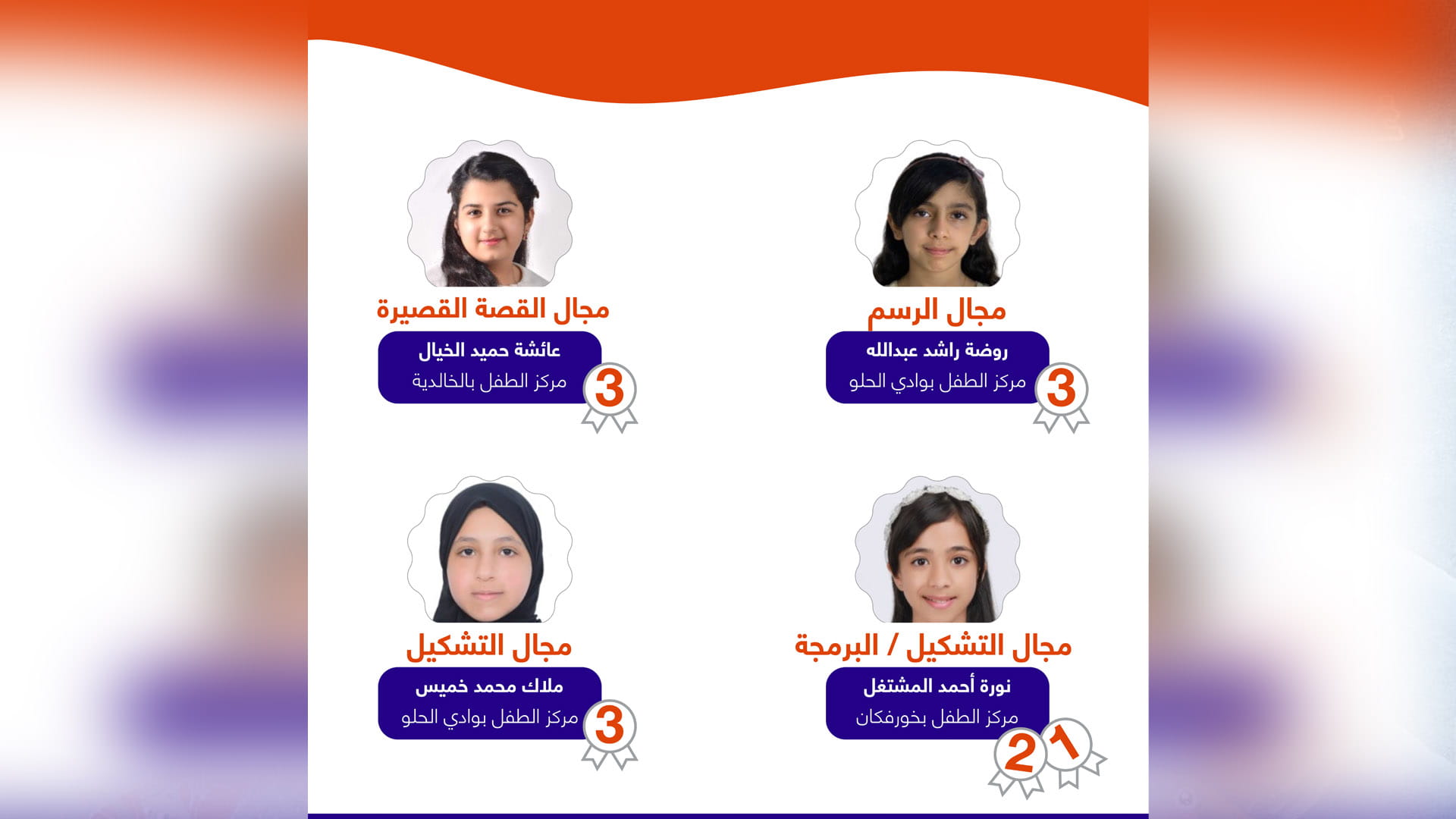 Image for the title: Sharjah Children Centres win Sheikha Latifa Creativity Awards 