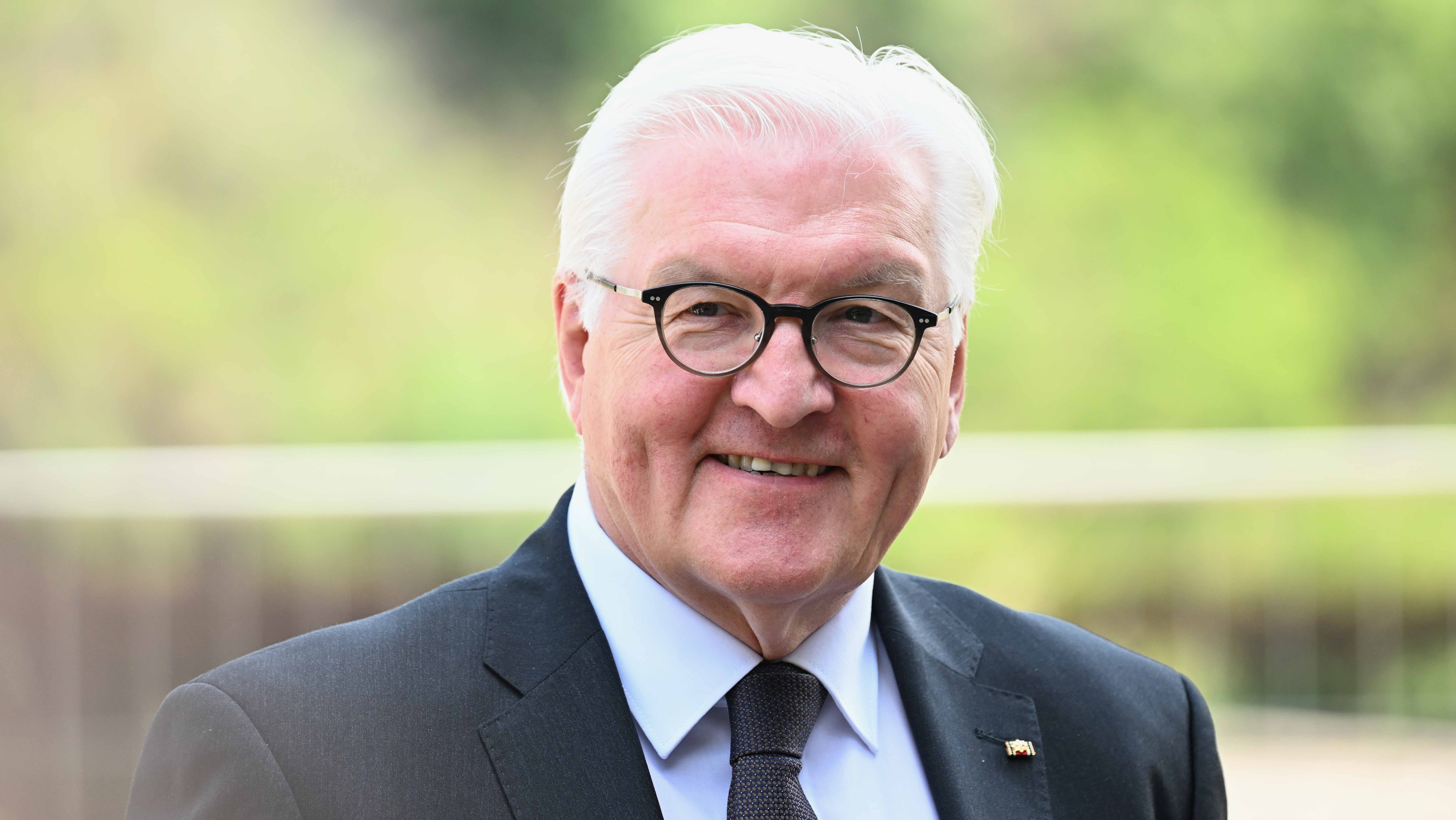 Image for the title: German President Steinmeier in Ukraine on surprise visit 