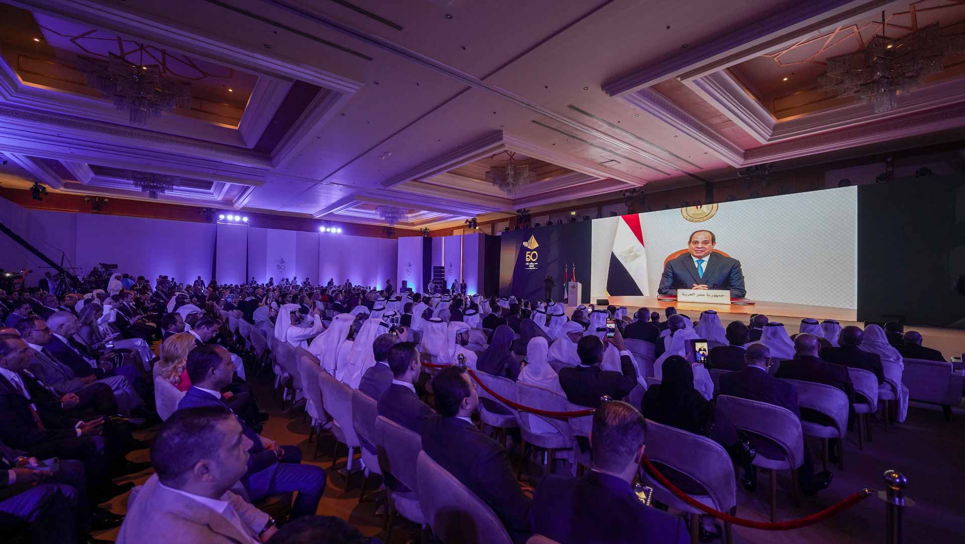 Image for the title: Egypt-UAE ties based on regional and global developments: El-Sisi 