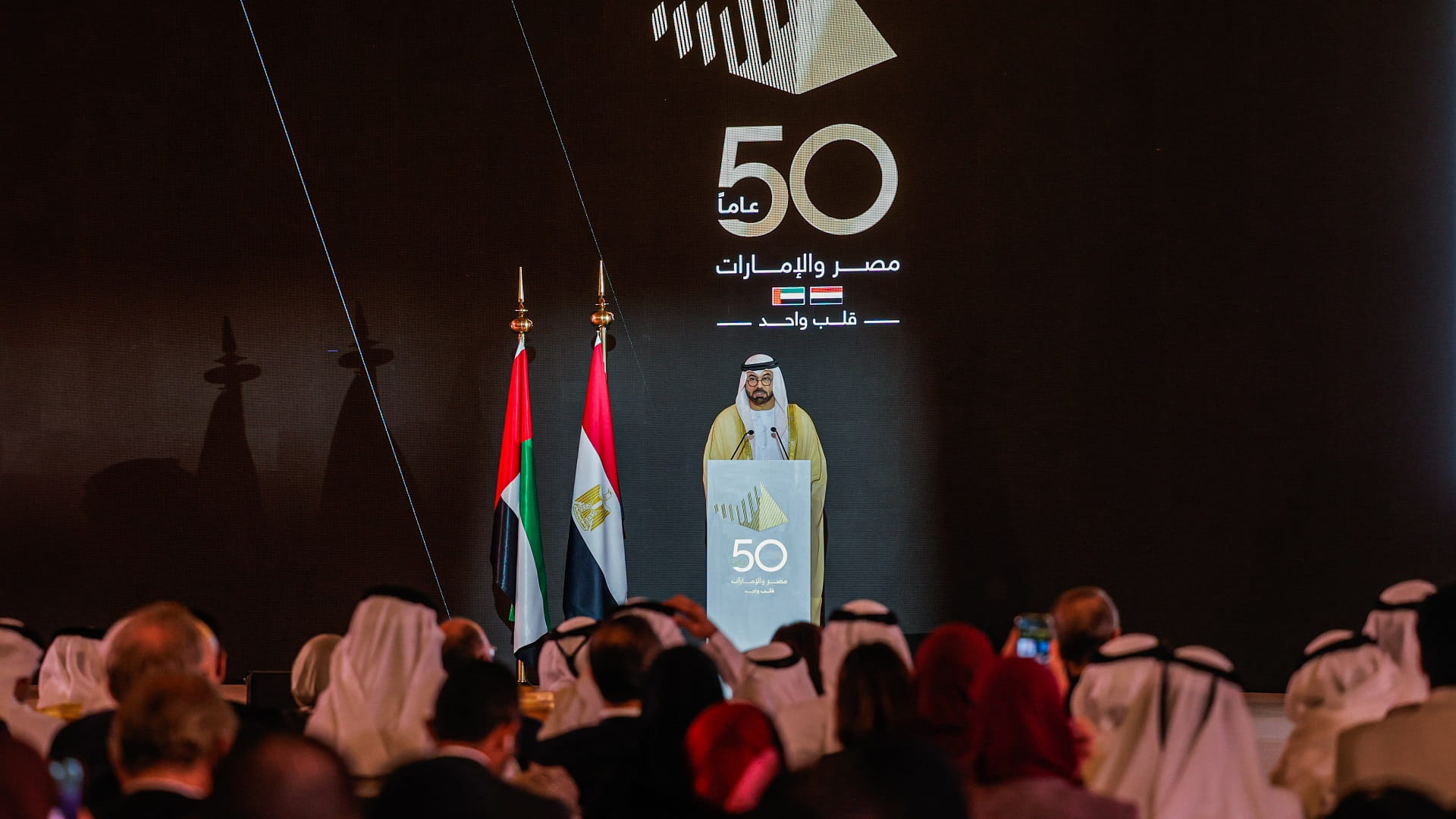 صورة بعنوان: القرقاوي: الإمارات ومصر تتطلعان للمستقبل وتبنيان أسس نهضة العرب 