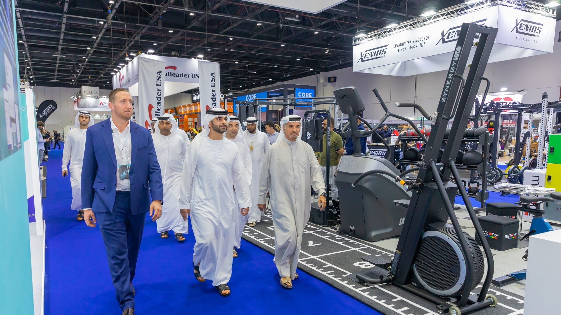 Image for the title: Mansoor bin Mohammed visits Dubai Active Industry Exhibition 