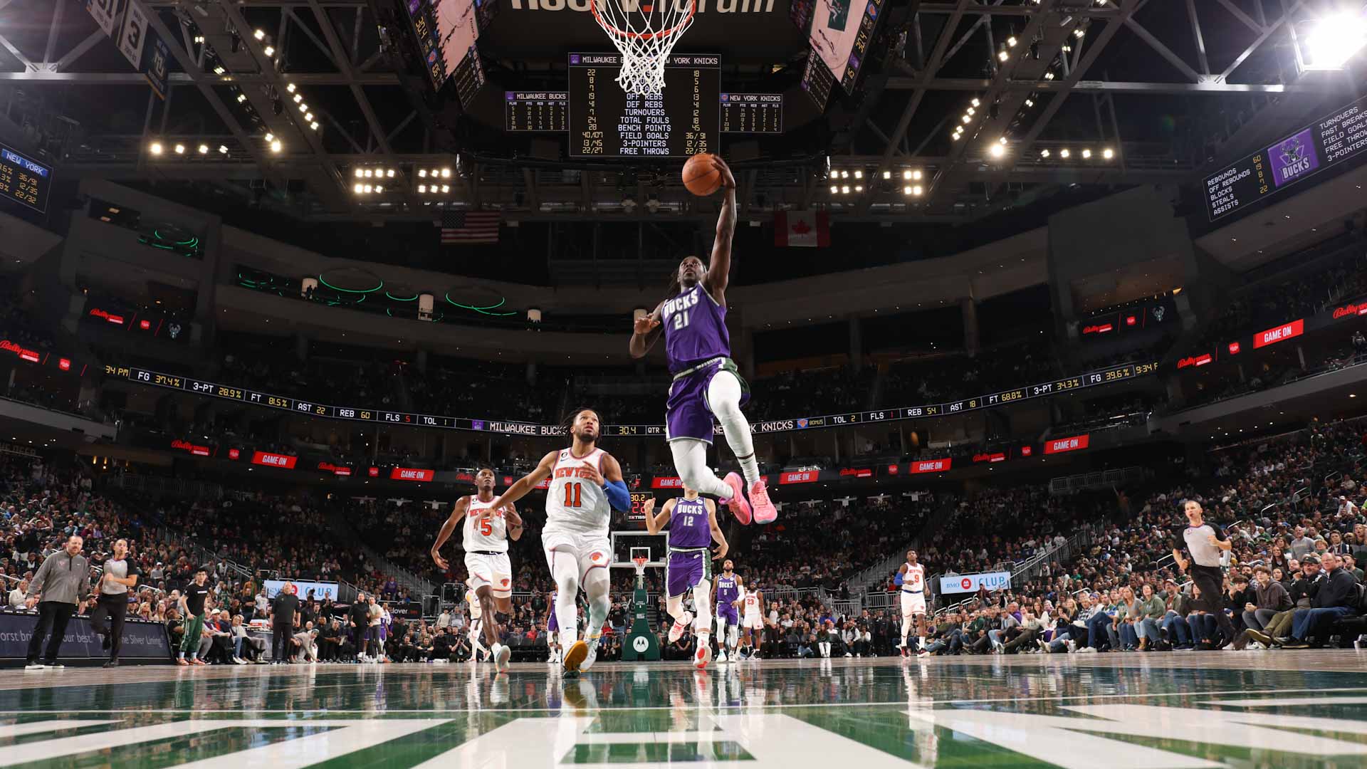 صورة بعنوان: ميلووكي بكس يفوز على نيويورك نيكس في الدوري الأميركي للسلة 