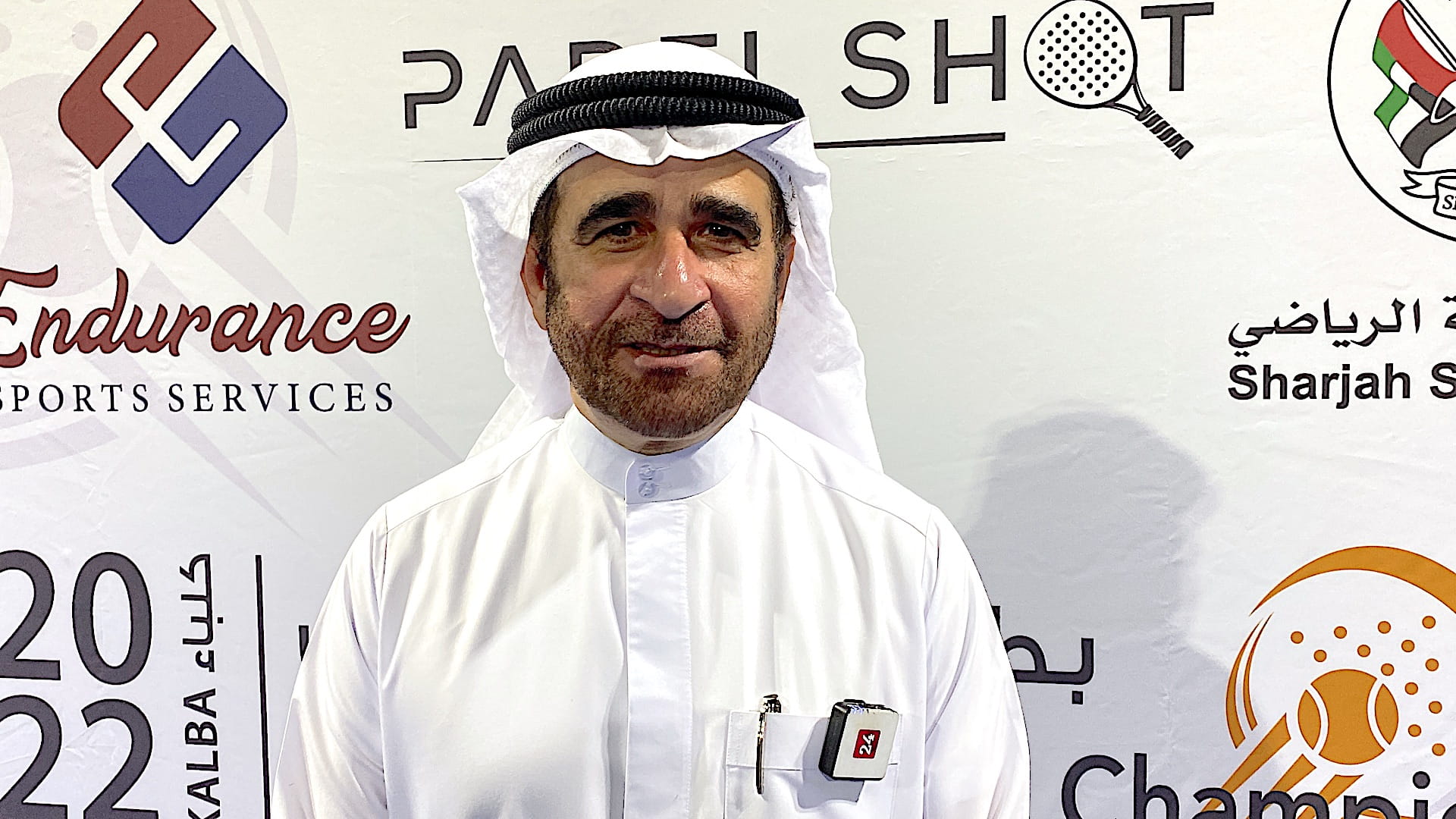 Image for the title: Haitham bin Saqr attends close of AL Hefaiyah Padel Tournament 