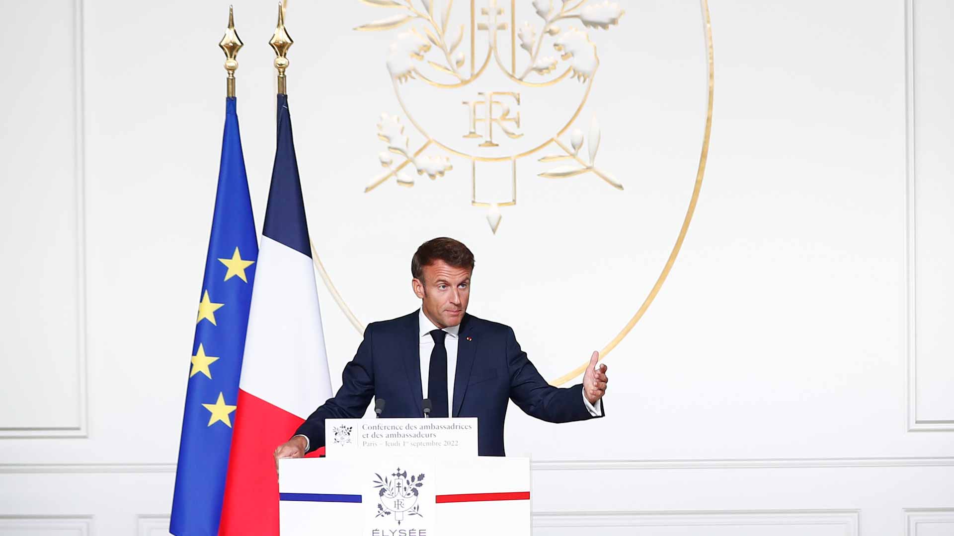 صورة بعنوان: ماكرون يأمل في إحياء الاتفاق النووي الإيراني خلال أيام 