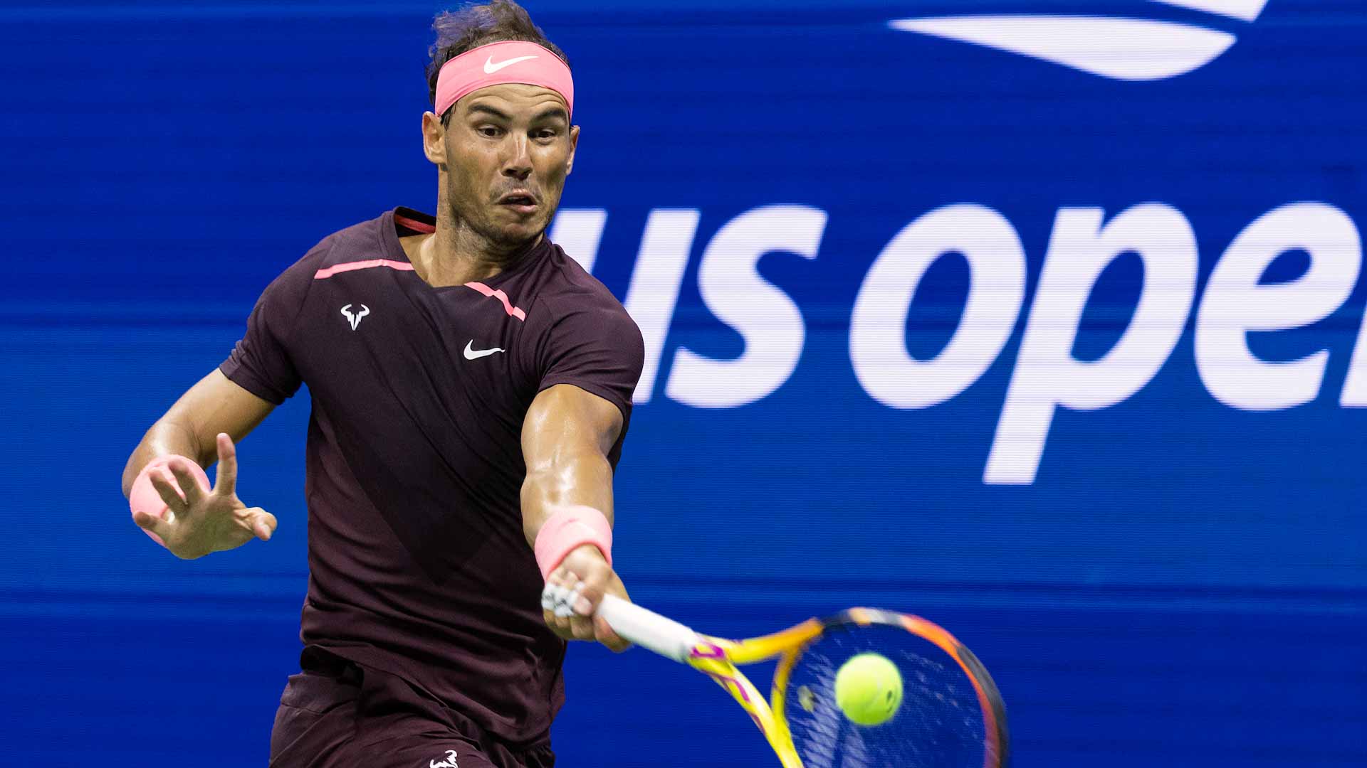 Image for the title: Nadal overcomes freak self-inflicted injury at US Open 