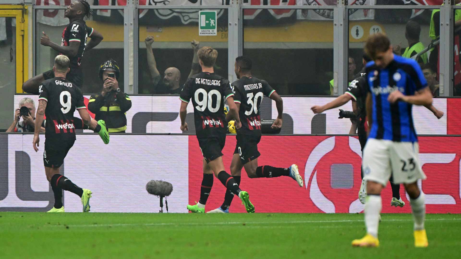 صورة بعنوان: ميلان يحسم ديربي الغضب على حساب إنتر ميلان في الدوري الإيطالي 