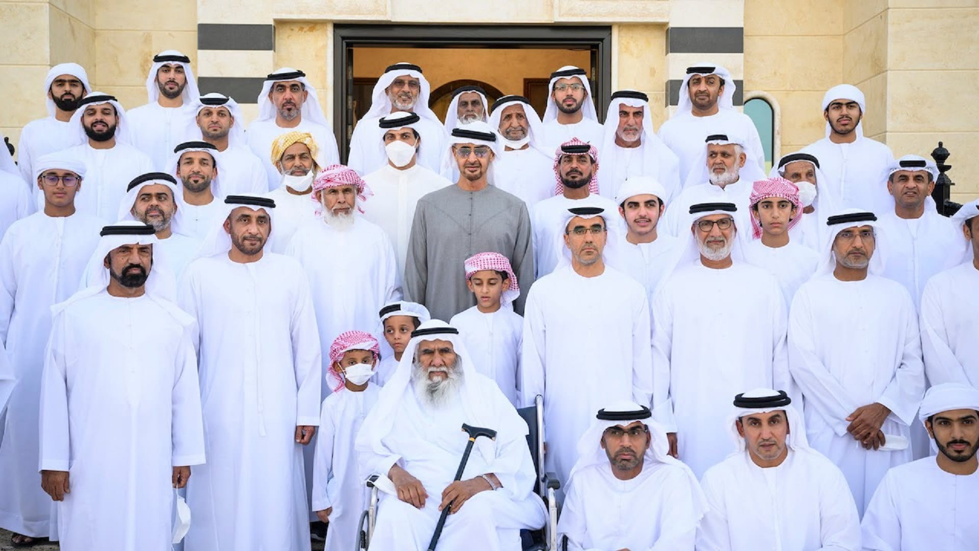 Image for the title: UAE President visits Emirati astronaut Sultan Neyadi 