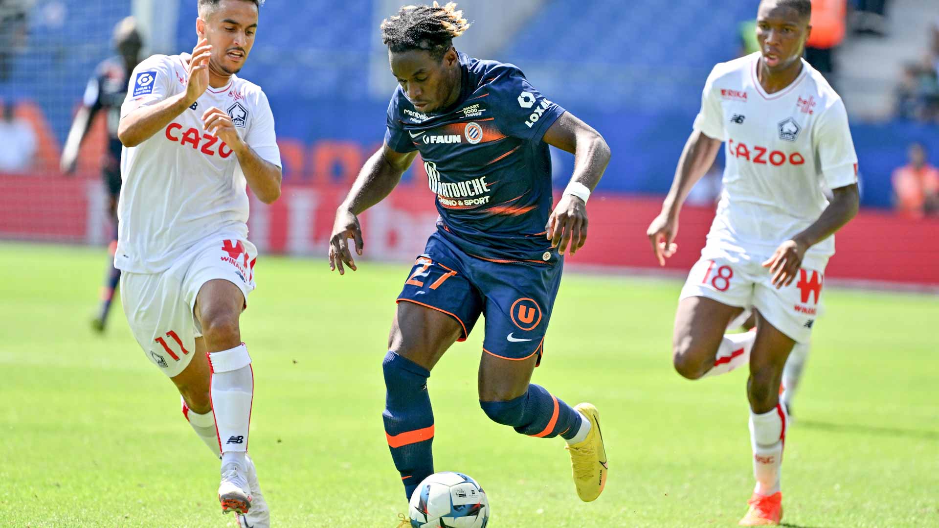 صورة بعنوان: فريق ليل يقسو على مونبيلييه في الدوري الفرنسي 