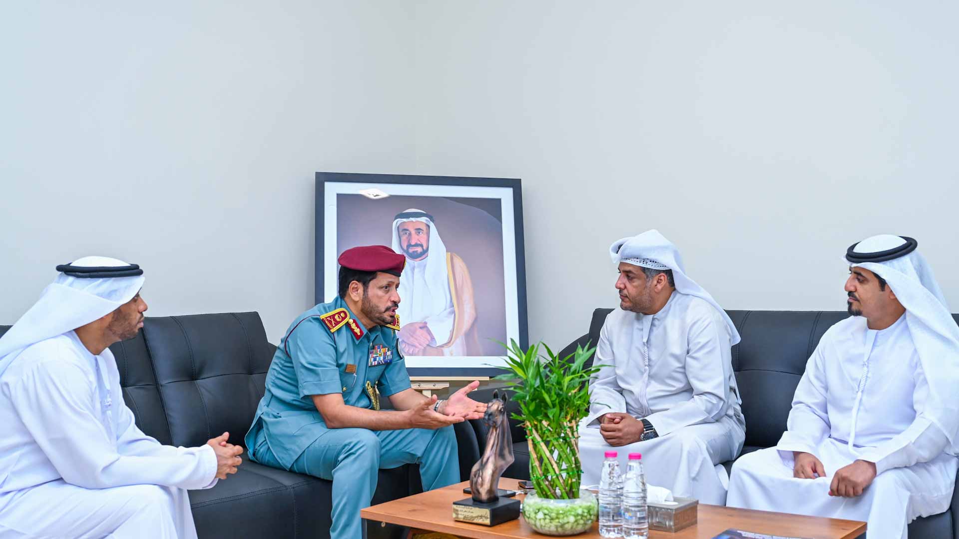 Image for the title: Al Shamsi meets with MOI’s human rights team 