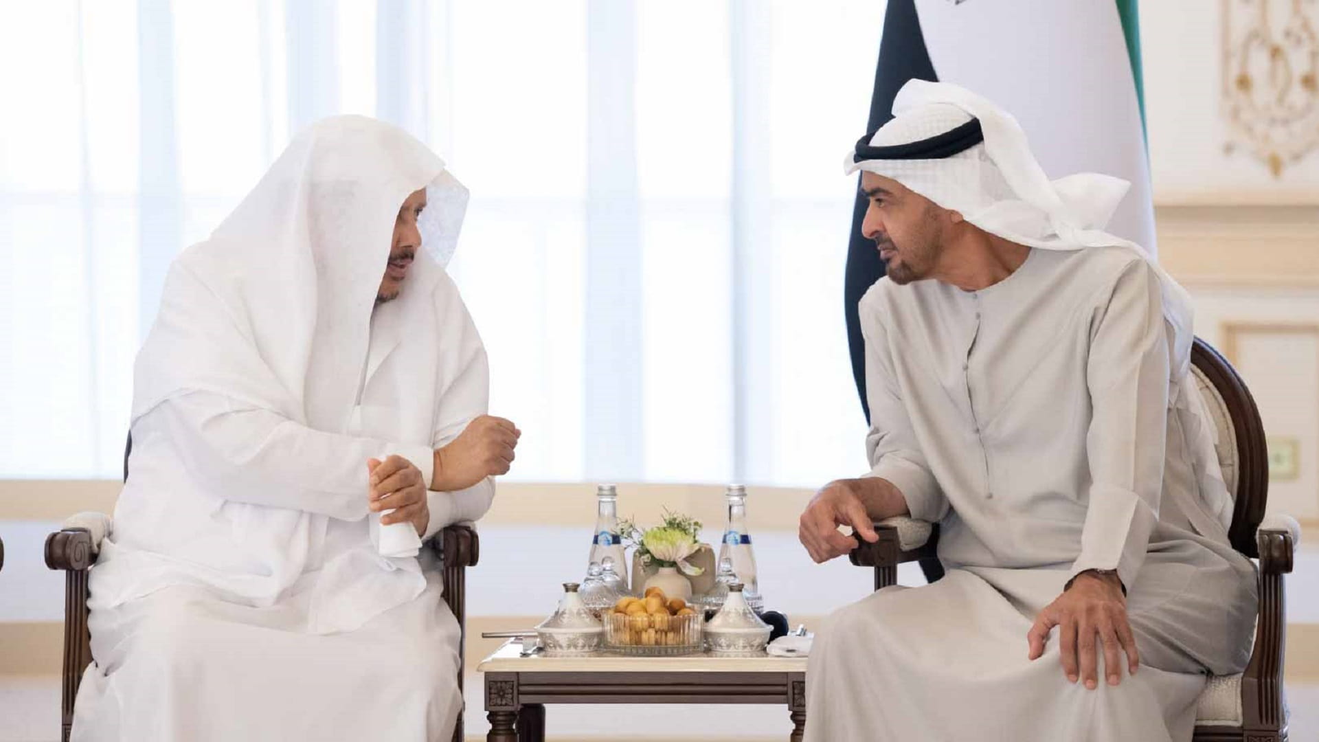 Image for the title: UAE President receives Chairman of Saudi Consultative Assembly 