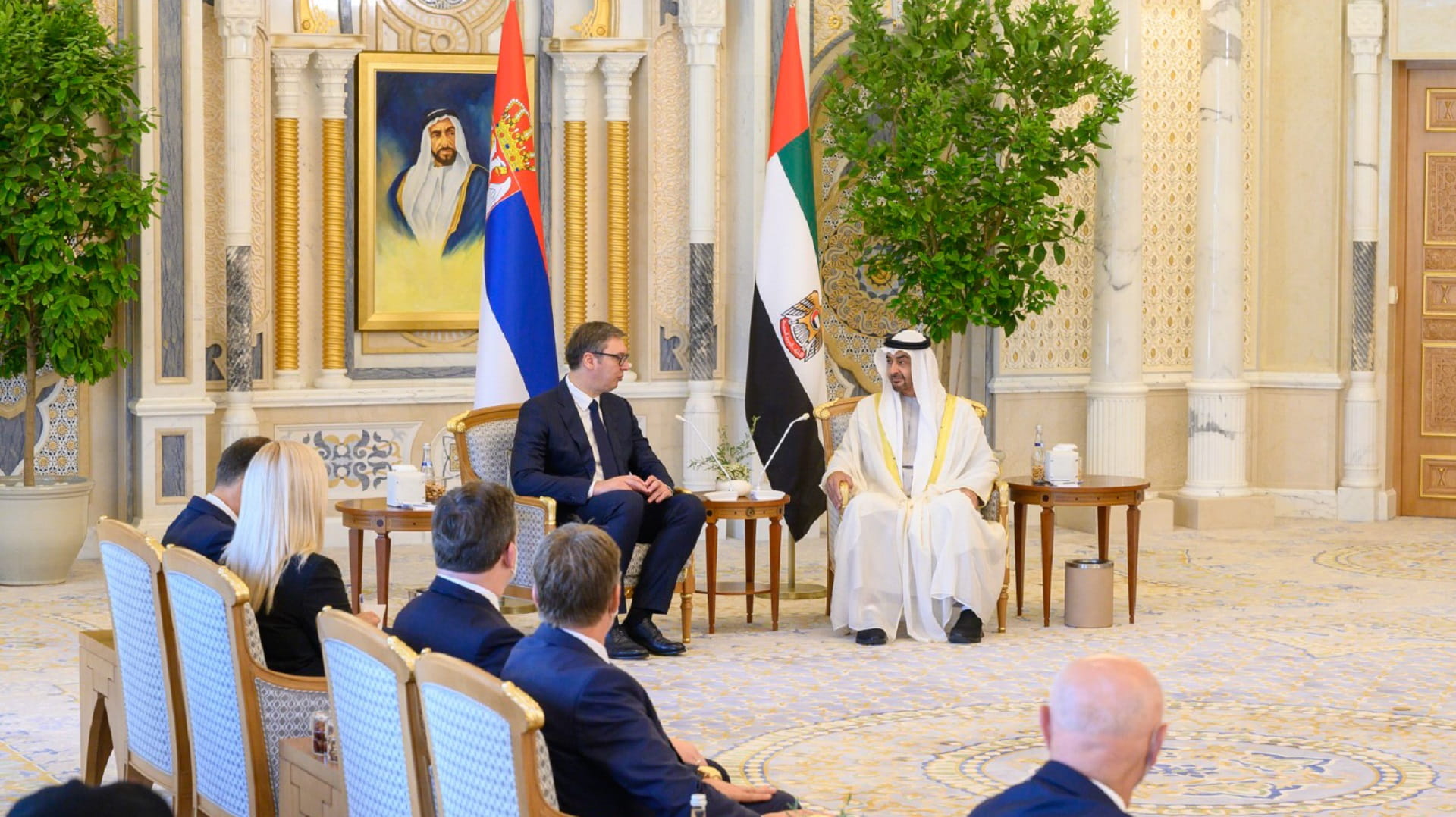 Image for the title: UAE President, Serbian counterpart discuss bilateral relations 