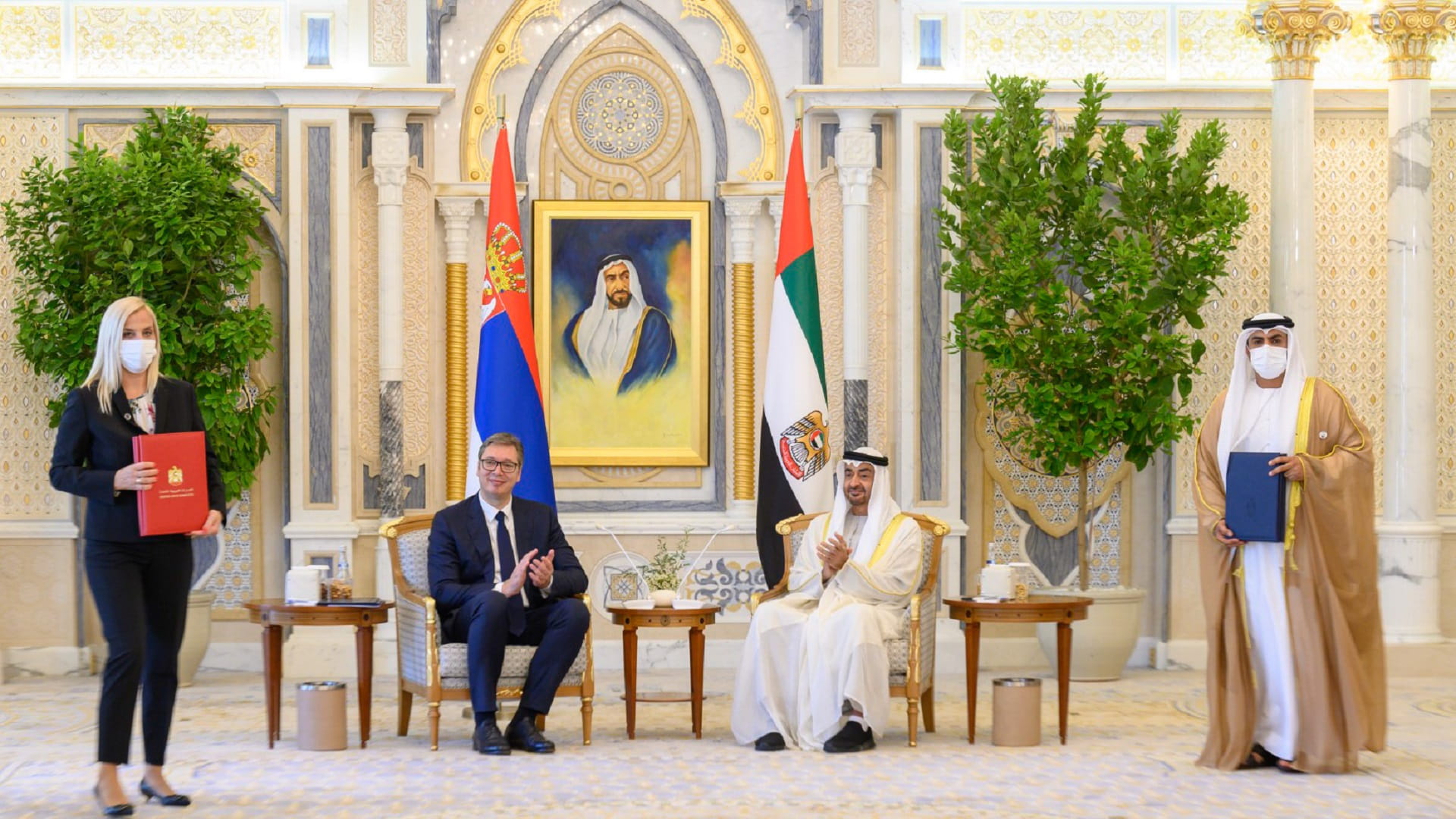 Image for the title: UAE, Serbian Presidents witness ANCMT of comprehensive P'ships 
