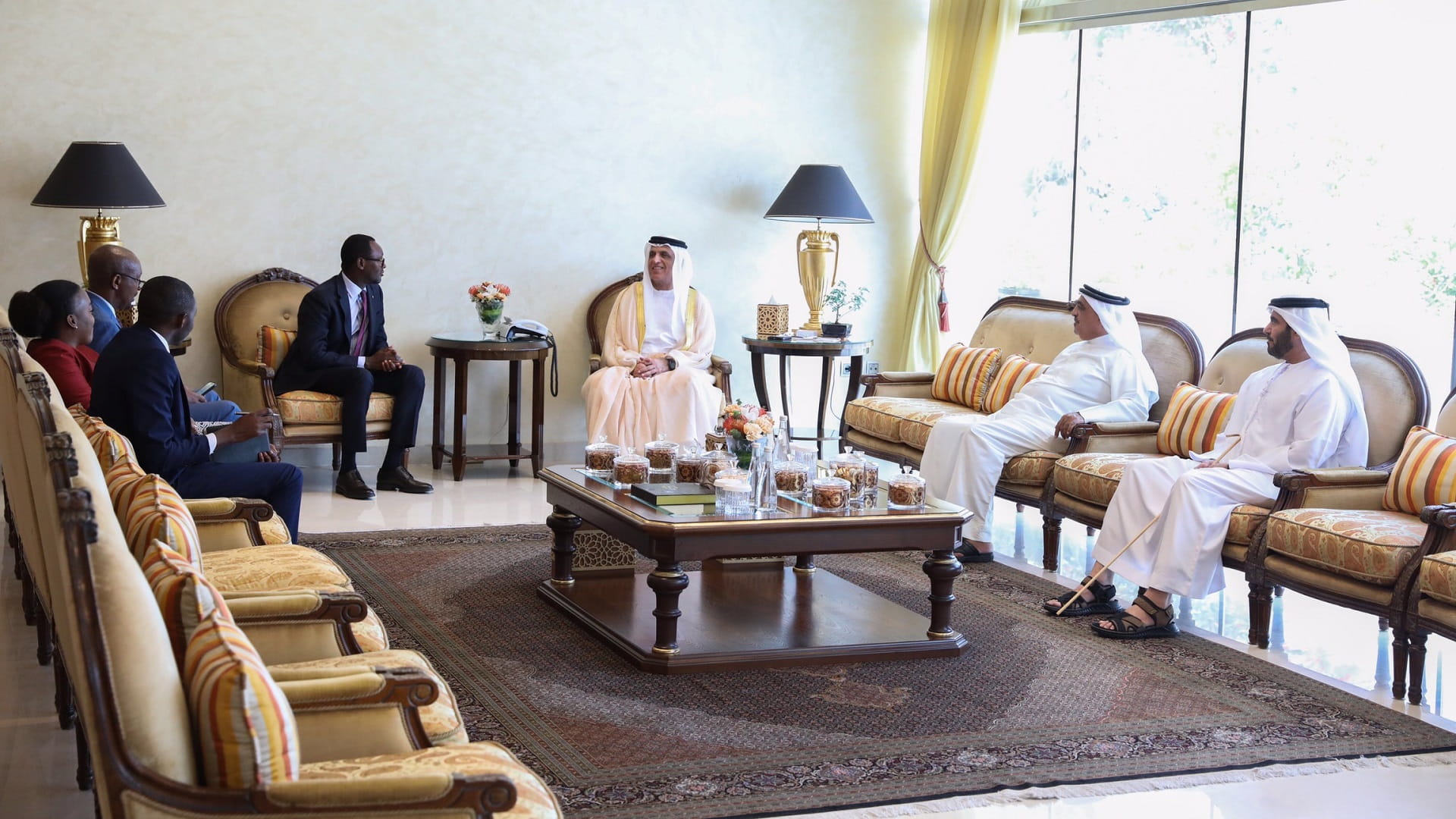 Image for the title: RAK Ruler receives Ambassador of Rwanda 