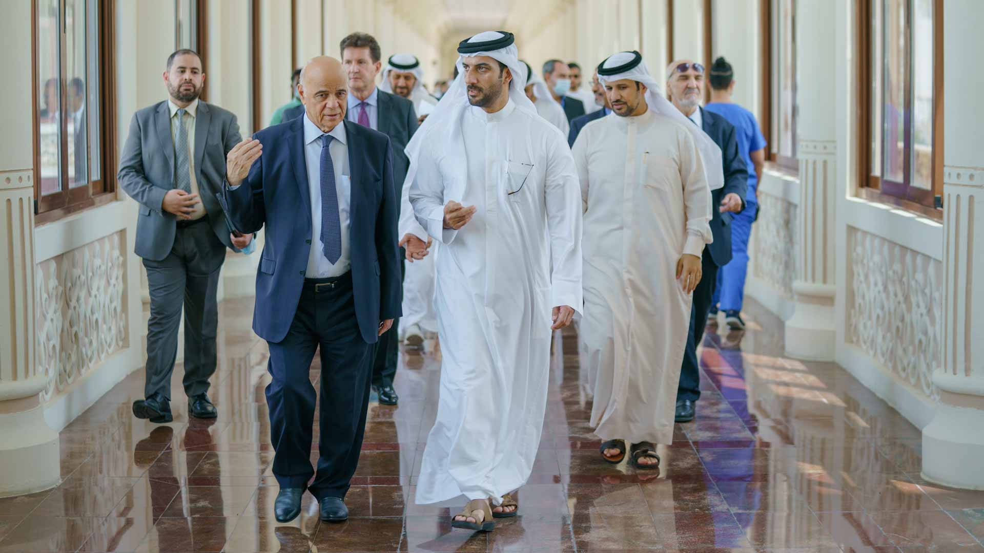 Image for the title: Sultan bin Ahmed inspects start of new academic year at UOS 