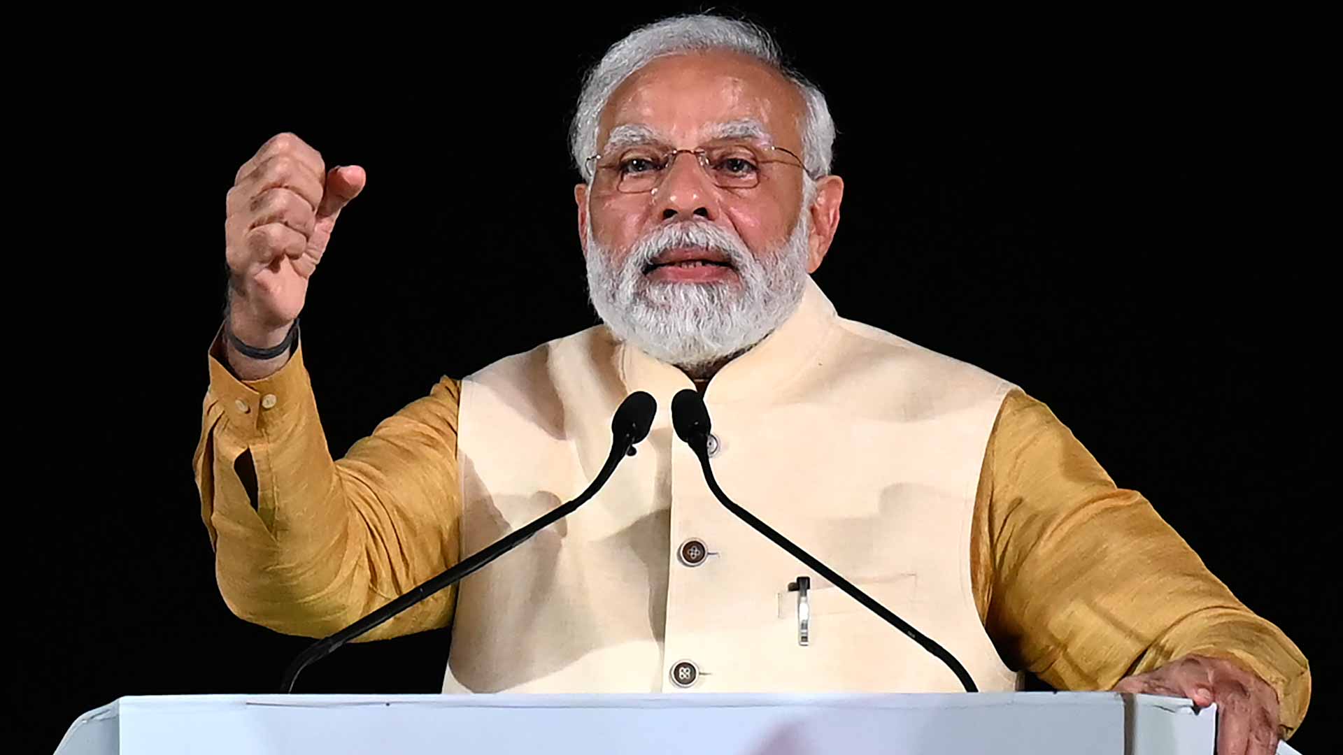 Image for the title: Indian PM Modi tells Russia's Putin now 'is not an era of war' 