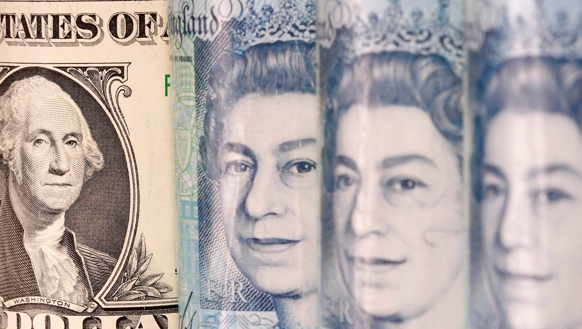 Image for the title: Stocks mostly slide; pound hits 37-year dollar low 