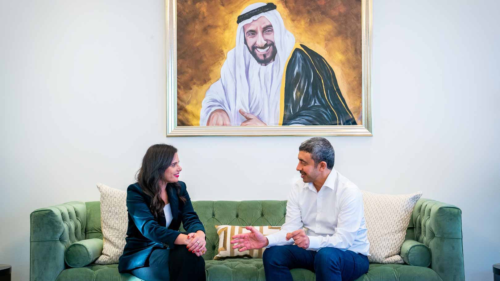 Image for the title: Abdullah bin Zayed meets with Israeli Interior Minister 