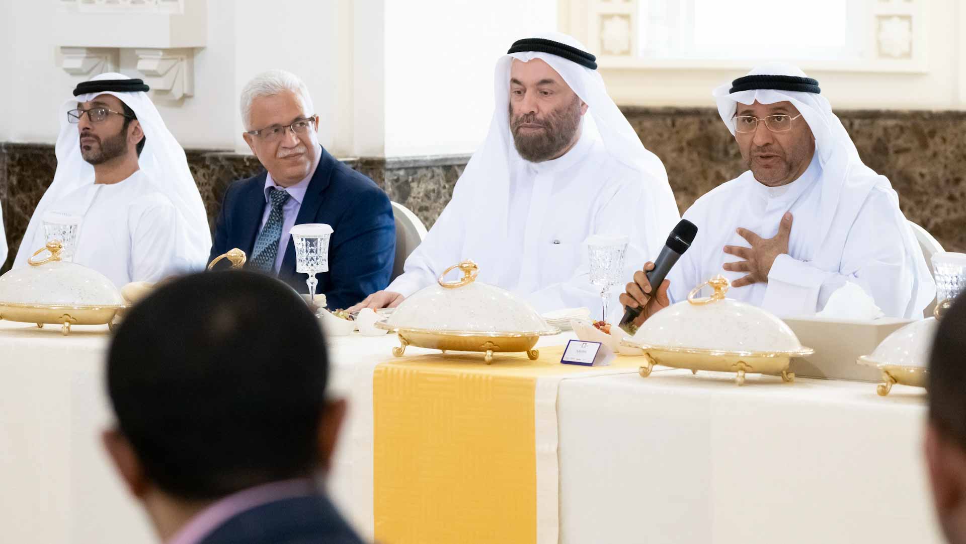 Image for the title: AQU President meets members of Board of Trustees 