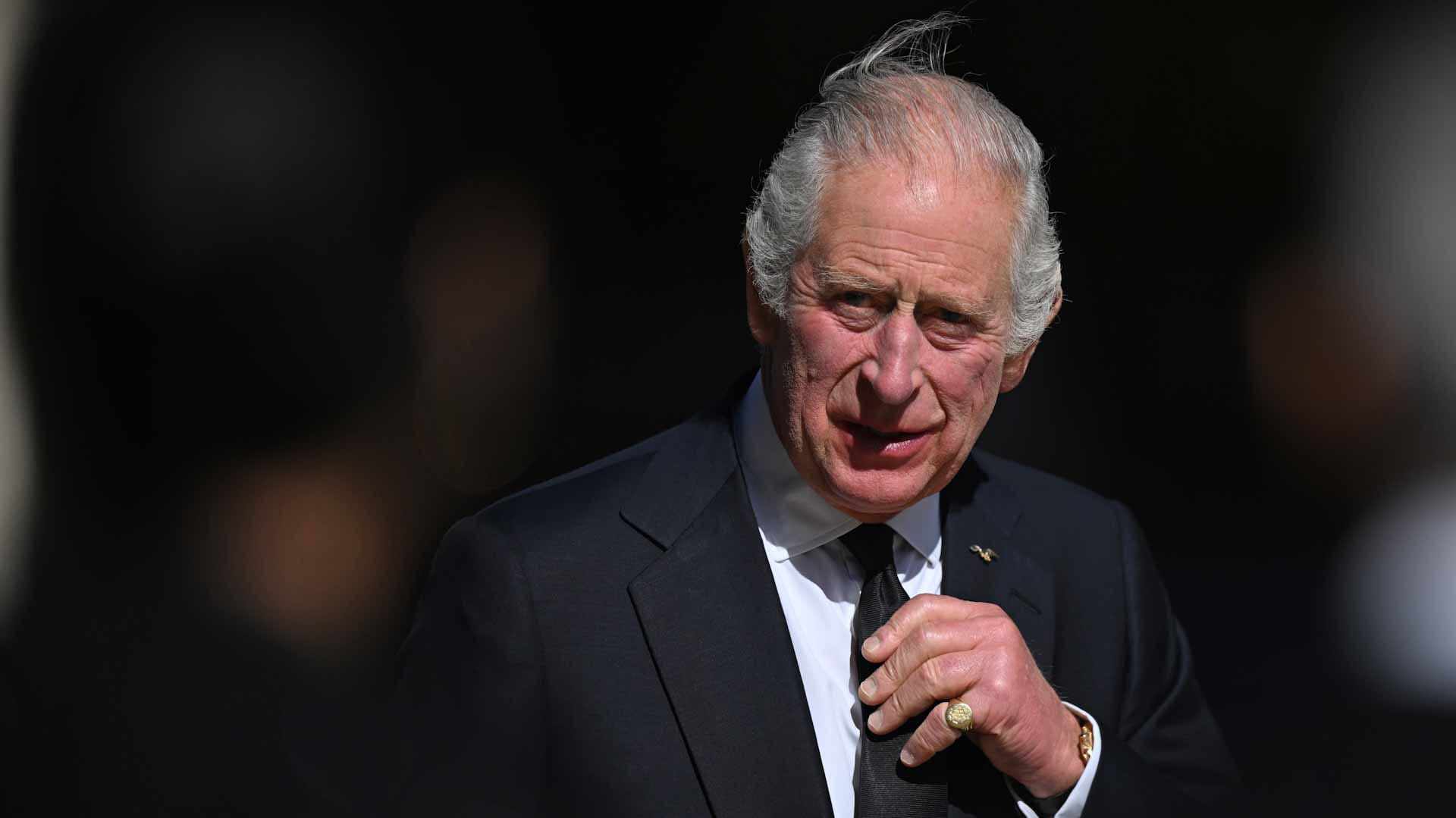 Image for the title: King greets world leaders as UK counts down to queen's funeral 