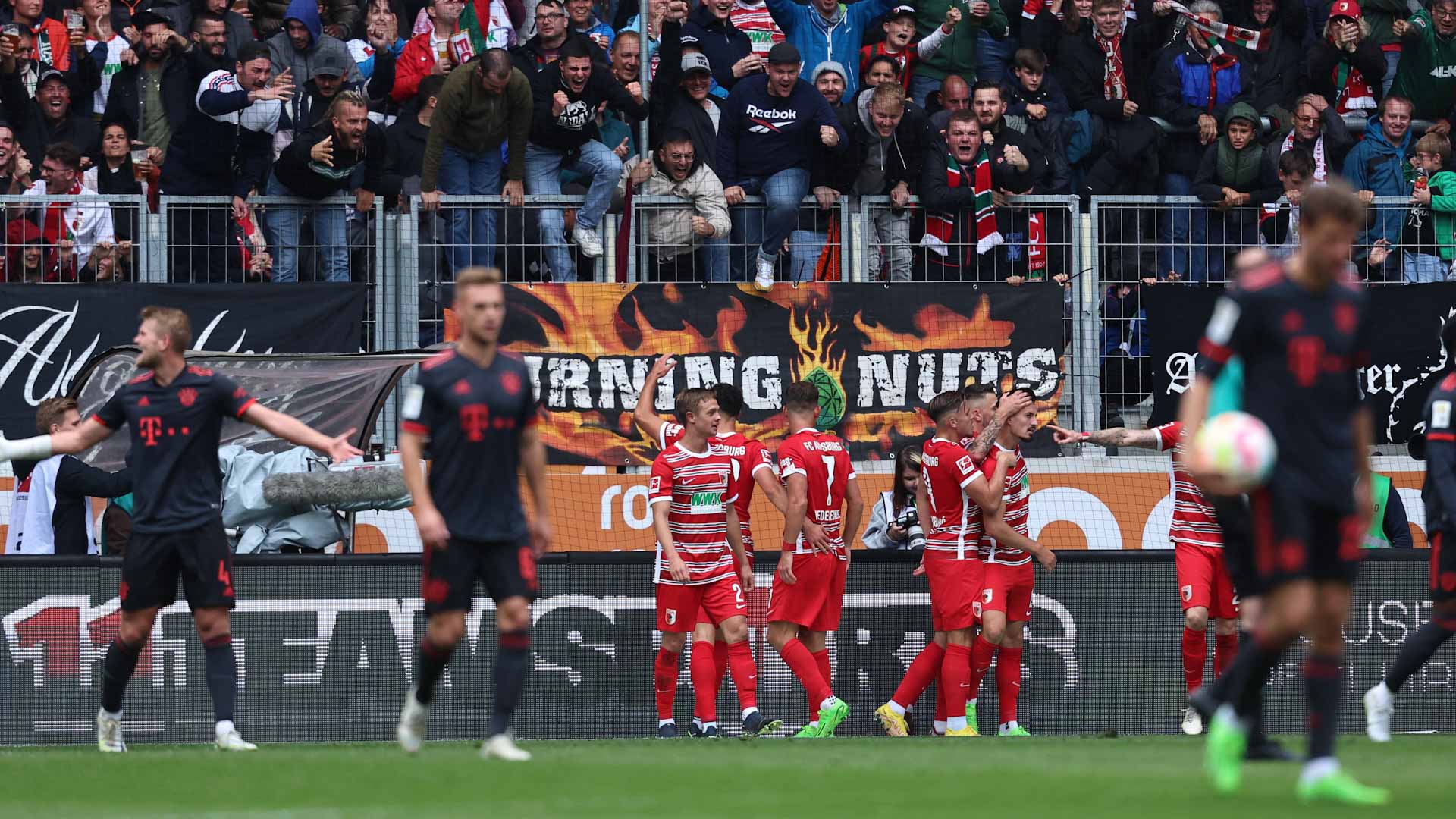 Image for the title: Bayern slump to shock 1-0 loss at Augsburg to stretch winless run 