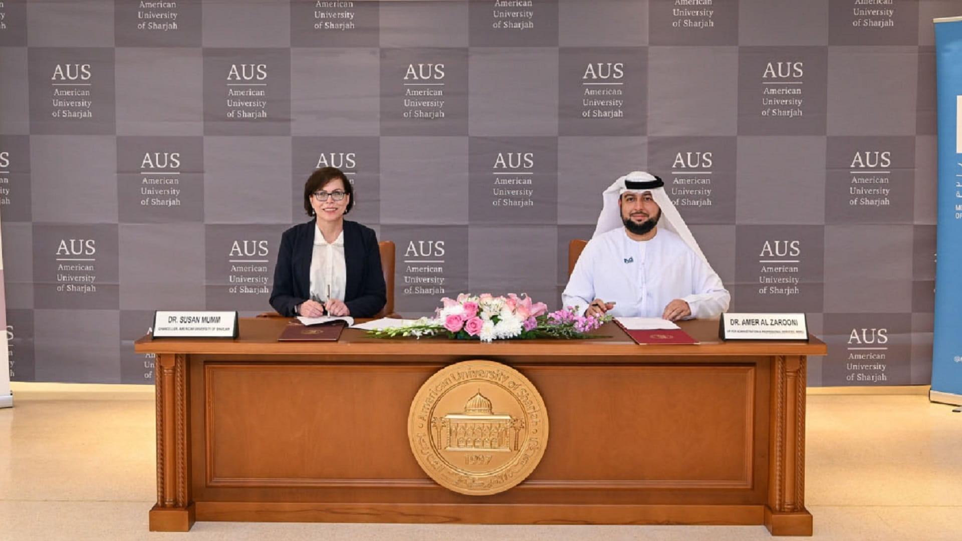 صورة بعنوان: جامعتا أميركية الشارقة ومحمد بن راشد للطب تعززان التعاون العلمي 