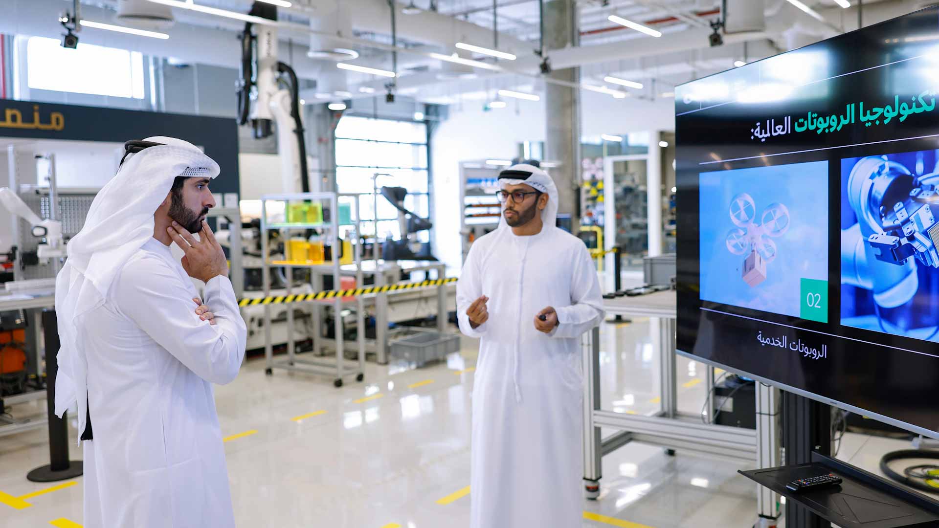 Image for the title: Hamdan bin Mohammed launches Dubai Robotics and Automation Prgm. 