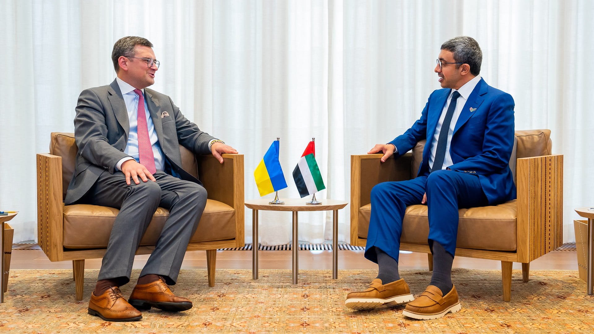 Image for the title: UAE Foreign Minister meets Ukrainian counterpart in New York 
