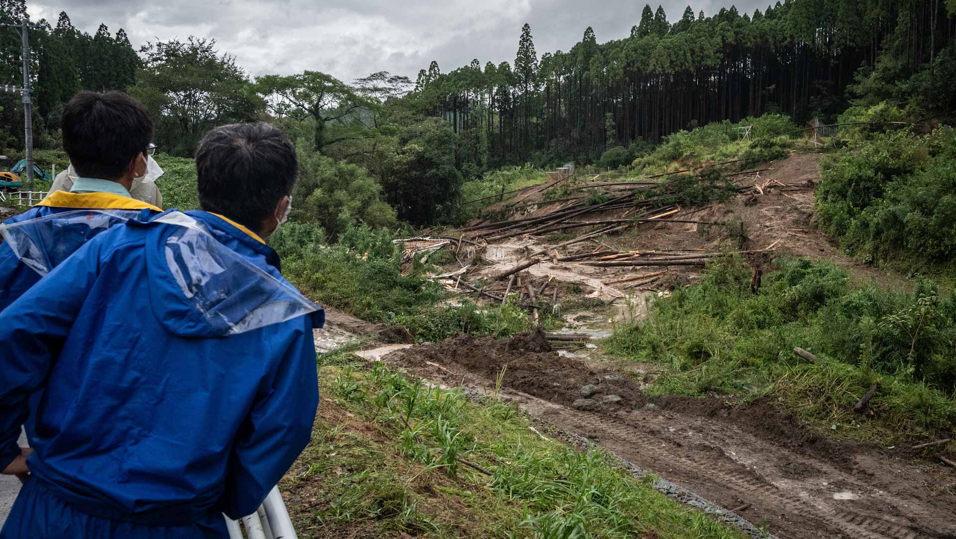 Image for the title: One killed in landslide as another typhoon nears Japan 