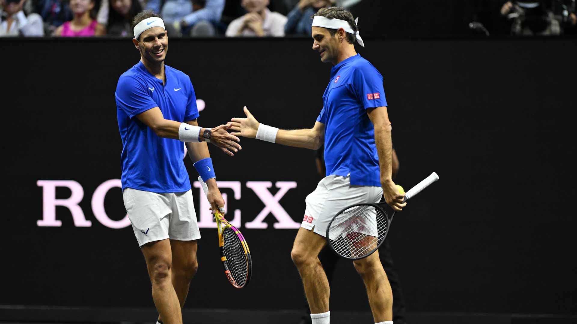 Image for the title: Nadal pulls out of Laver Cup after doubles with Federer 