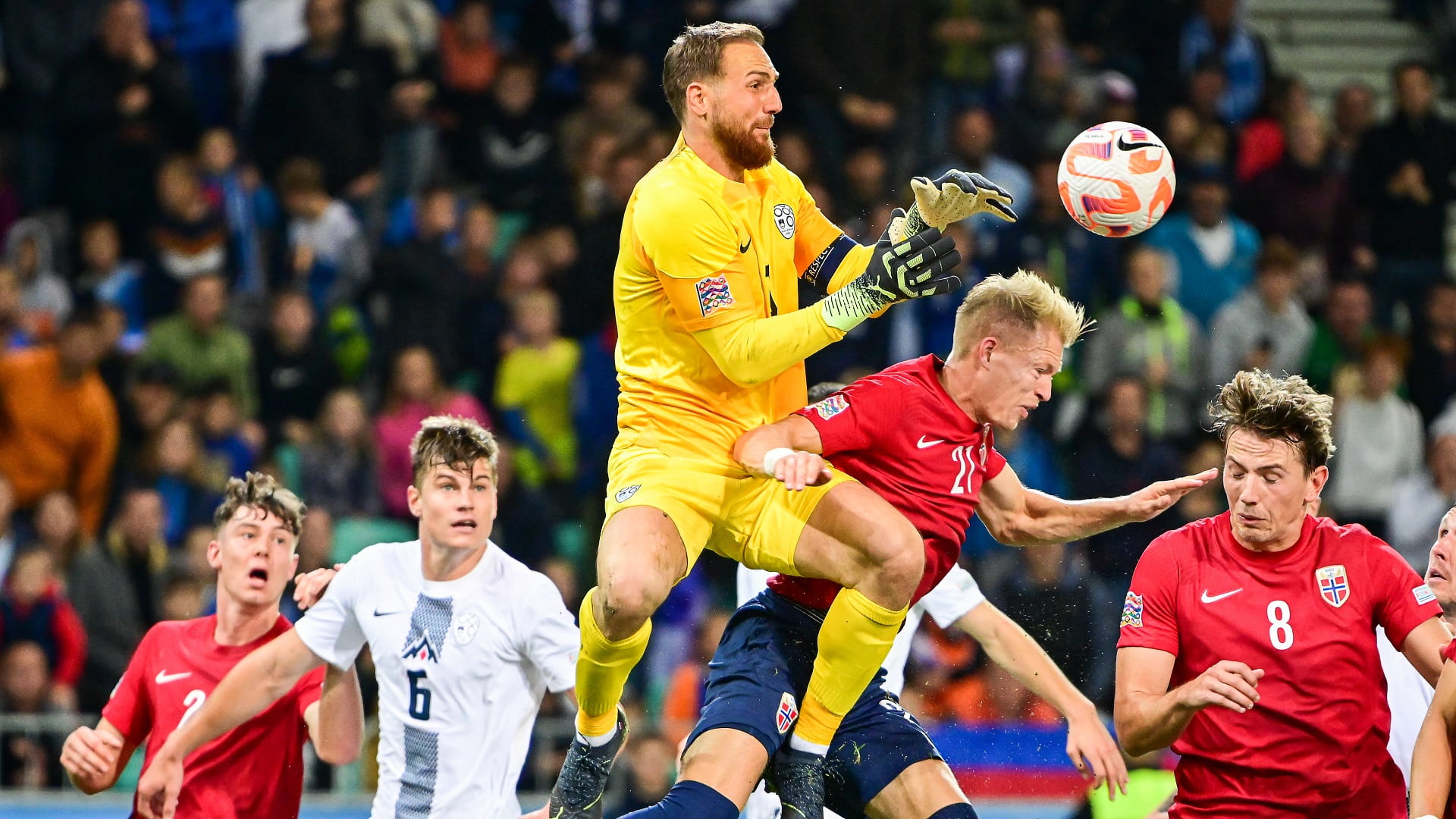 صورة بعنوان: منتخب سلوفينيا يتخطى النرويج في دوري أمم أوروبا 