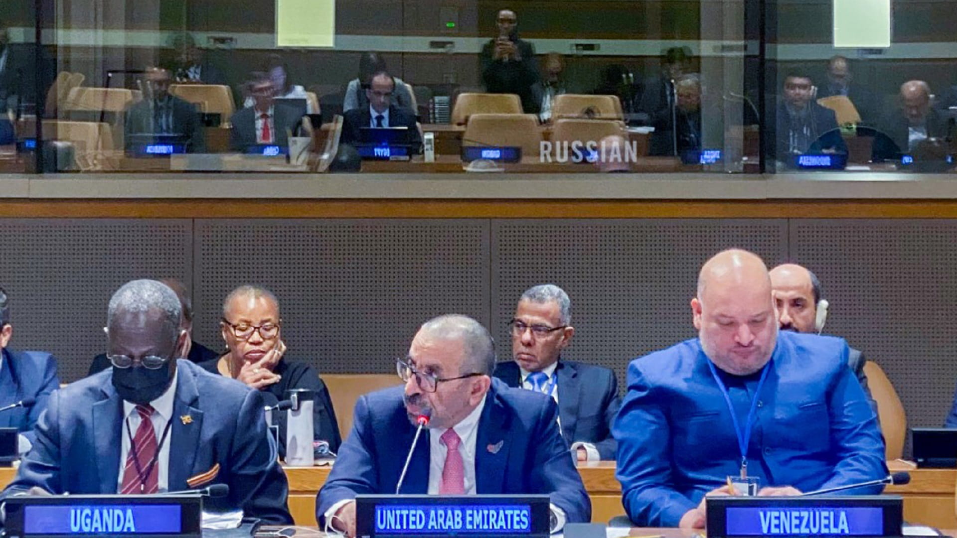 صورة بعنوان: وفد الإمارات يواصل عقد اللقاءات رفيعة المستوى بالأمم المتحدة 