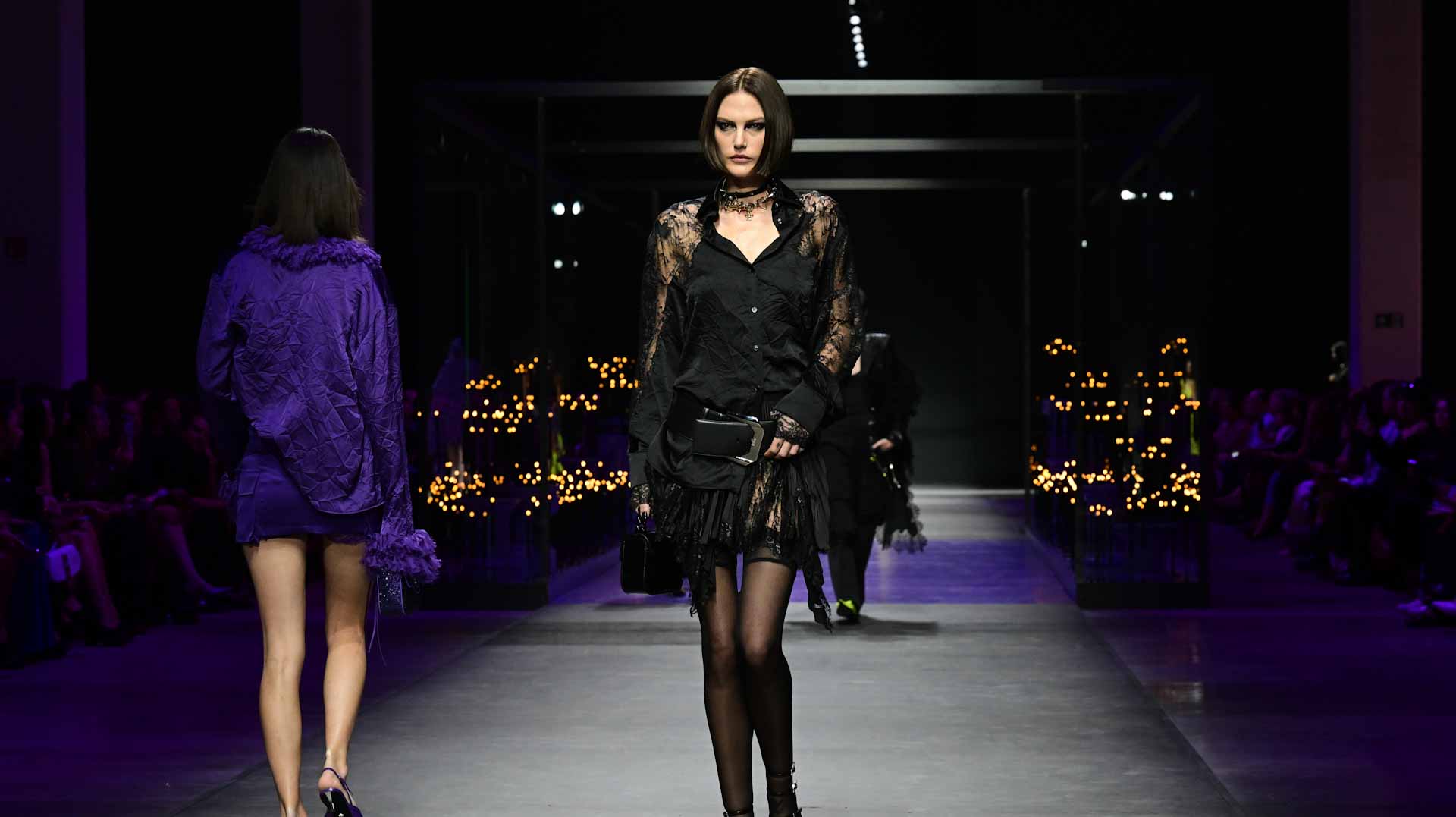 Image for the title: Versace hits the catwalk at Milan Fashion Week 