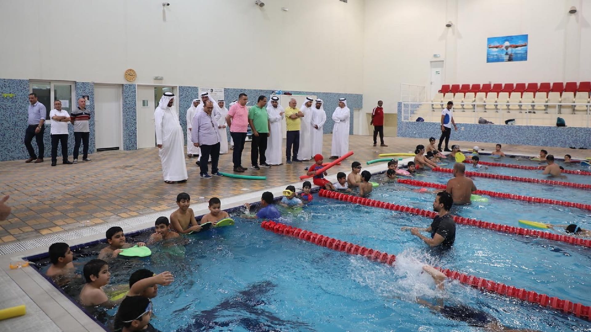 Image for the title: Al Hamriyah Club inaugurates swimming academy 