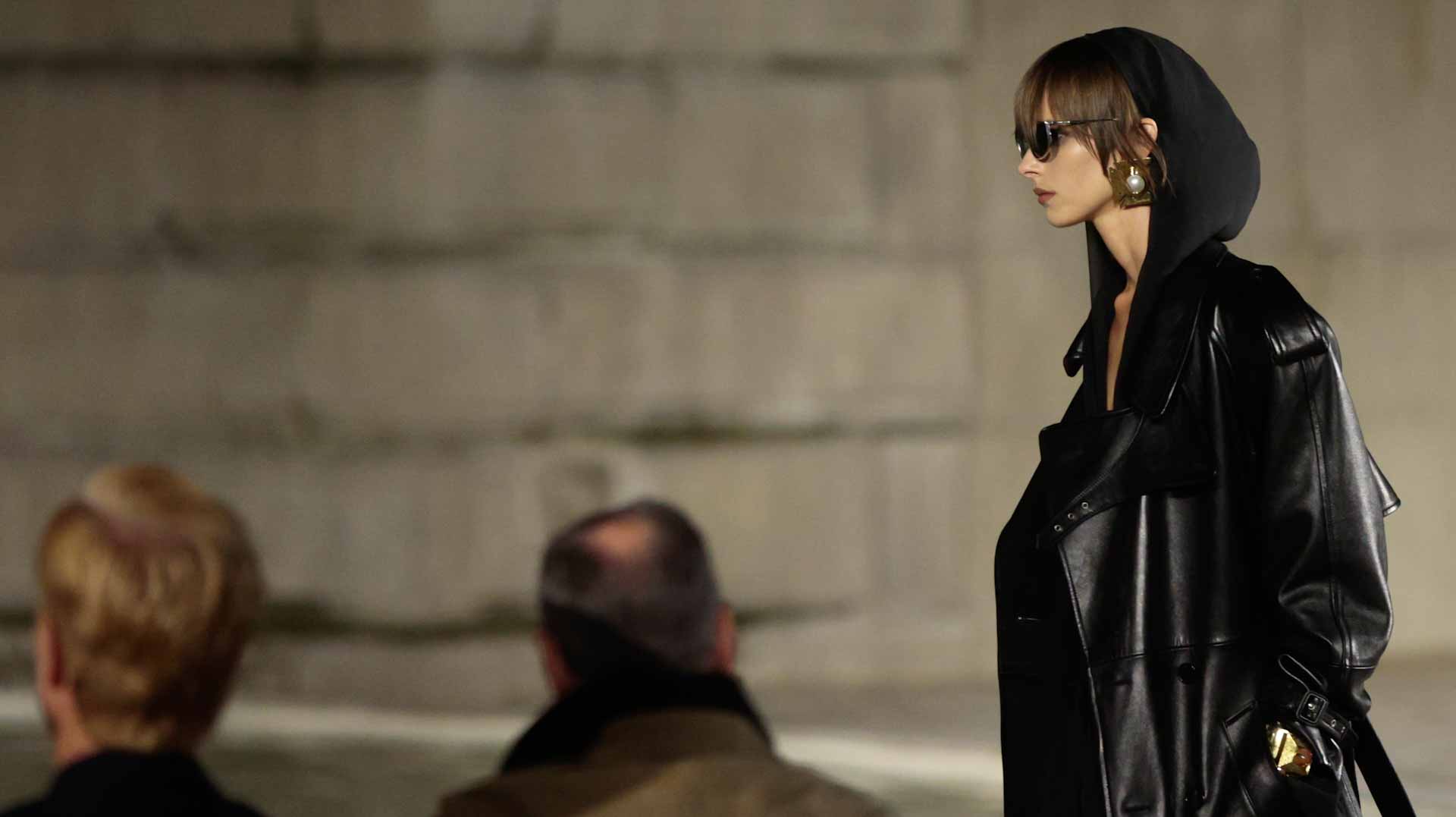 Image for the title: Saint Laurent heats up Eiffel Tower runway with glamour 