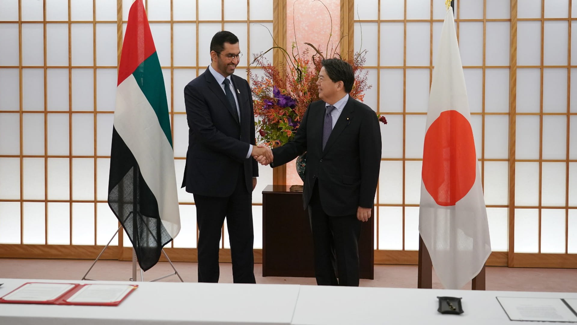 صورة بعنوان: اتفاقية شراكة استراتيجية شاملة بين دولة الإمارات واليابان 