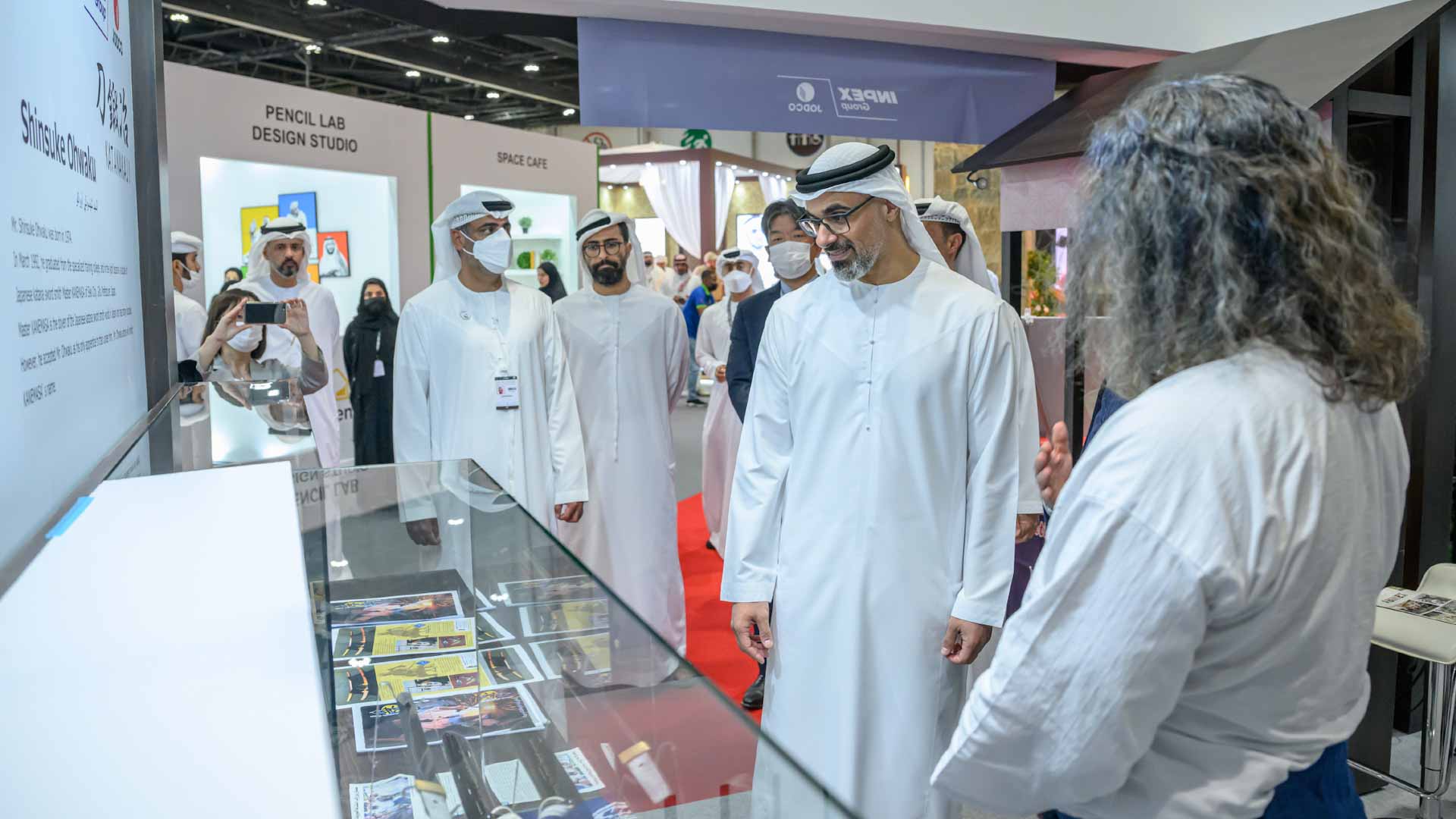 Image for the title: Khaled bin Mohamed bin Zayed visits ADIHEX 