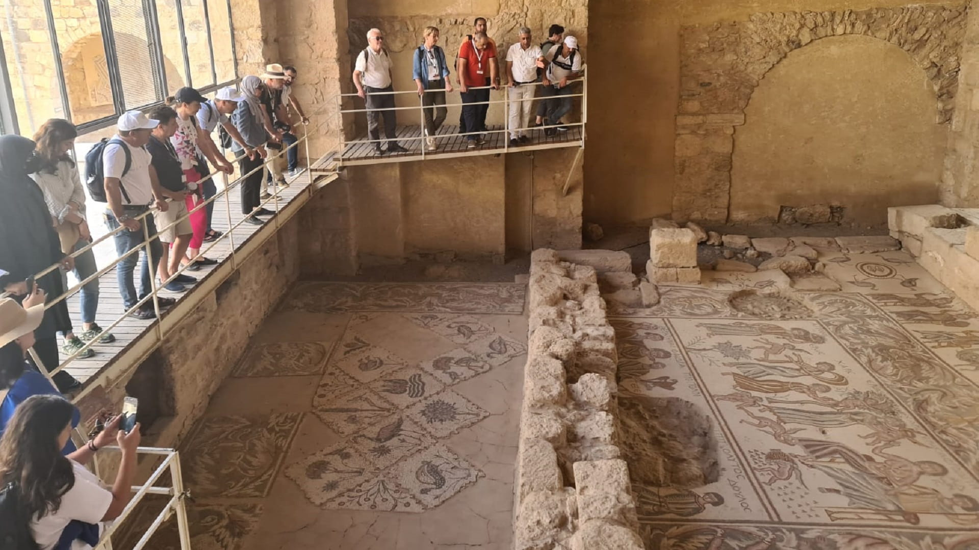 Image for the title: Training programmes on Conservation of Mosaics conclude in Jordan 