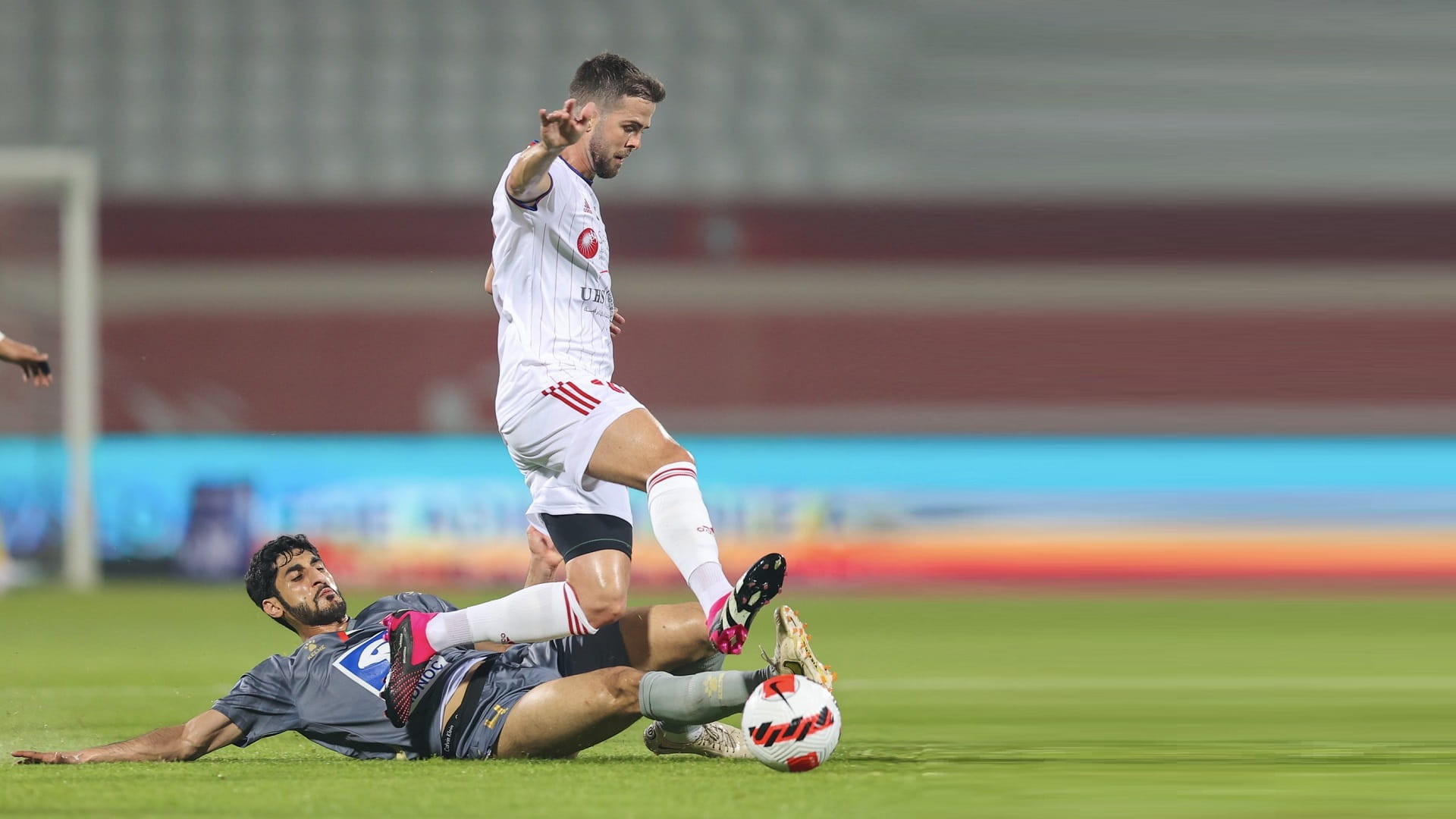 Image for the title: Sharjah snatch 1-0 win over Al Dhafra 