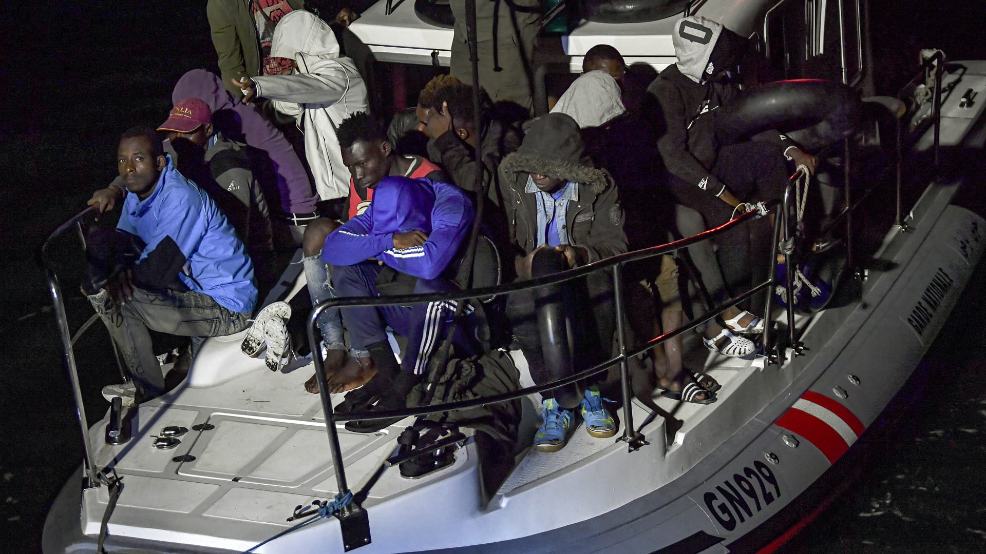 Image for the title: At least 20 migrants missing after a boat sinks off Tunisia 