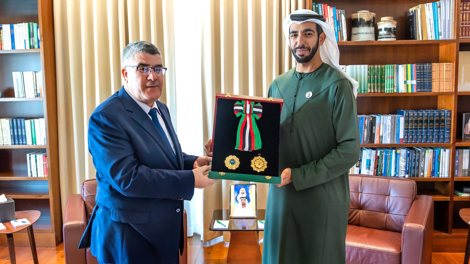 Image for the title: Algerian Ambassador awarded 'First Class Medal of Independence' 