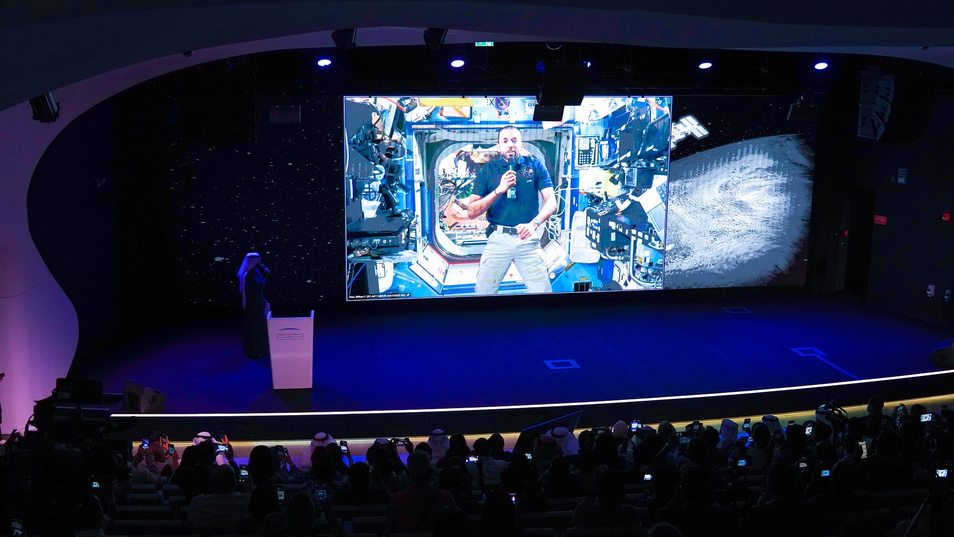 Image for the title: MBRSC organises live interaction with astronaut Sultan AlNeyadi 