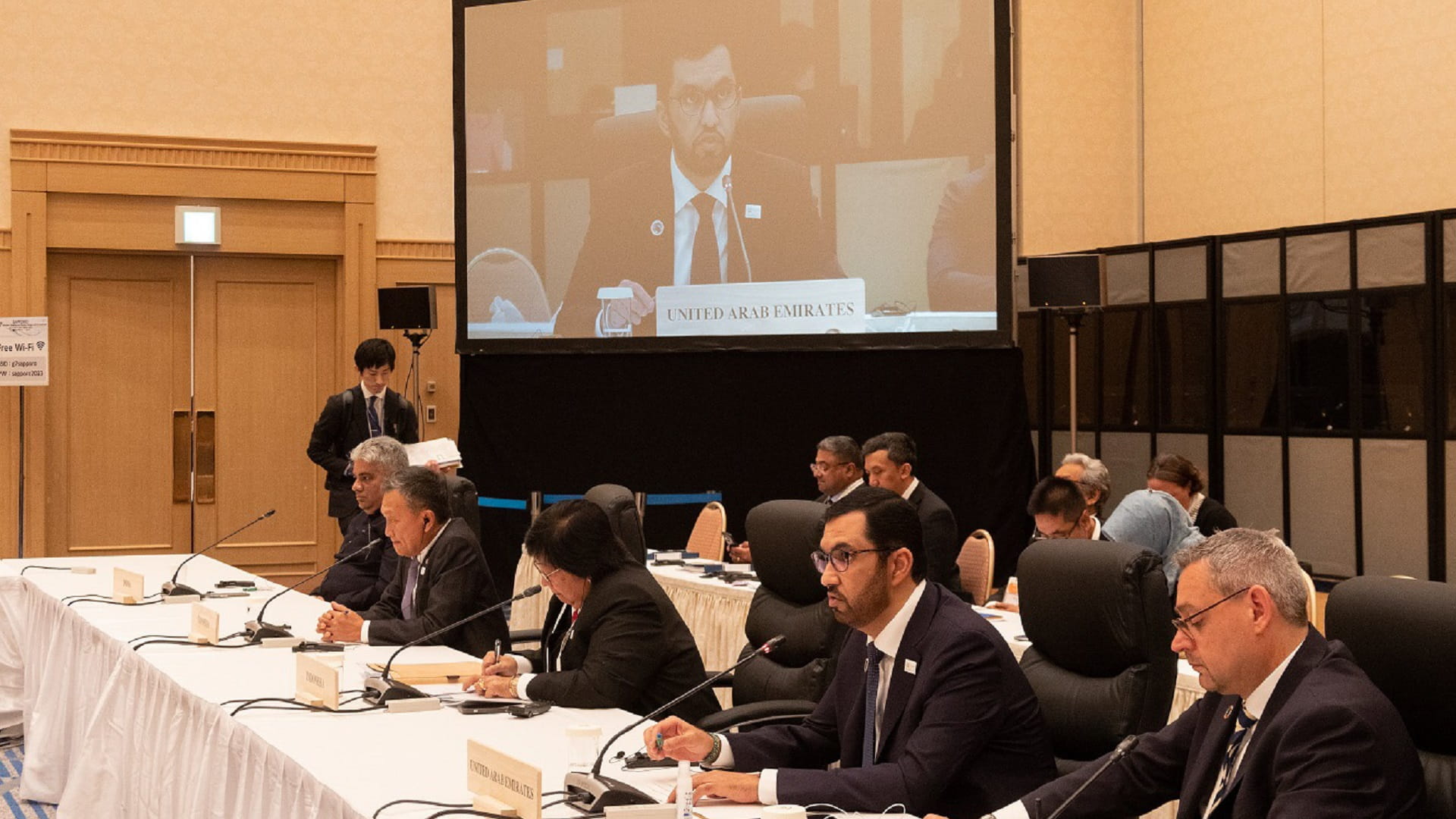 Image for the title: Al Jaber calls on G7 to deliver on practical energy transition 