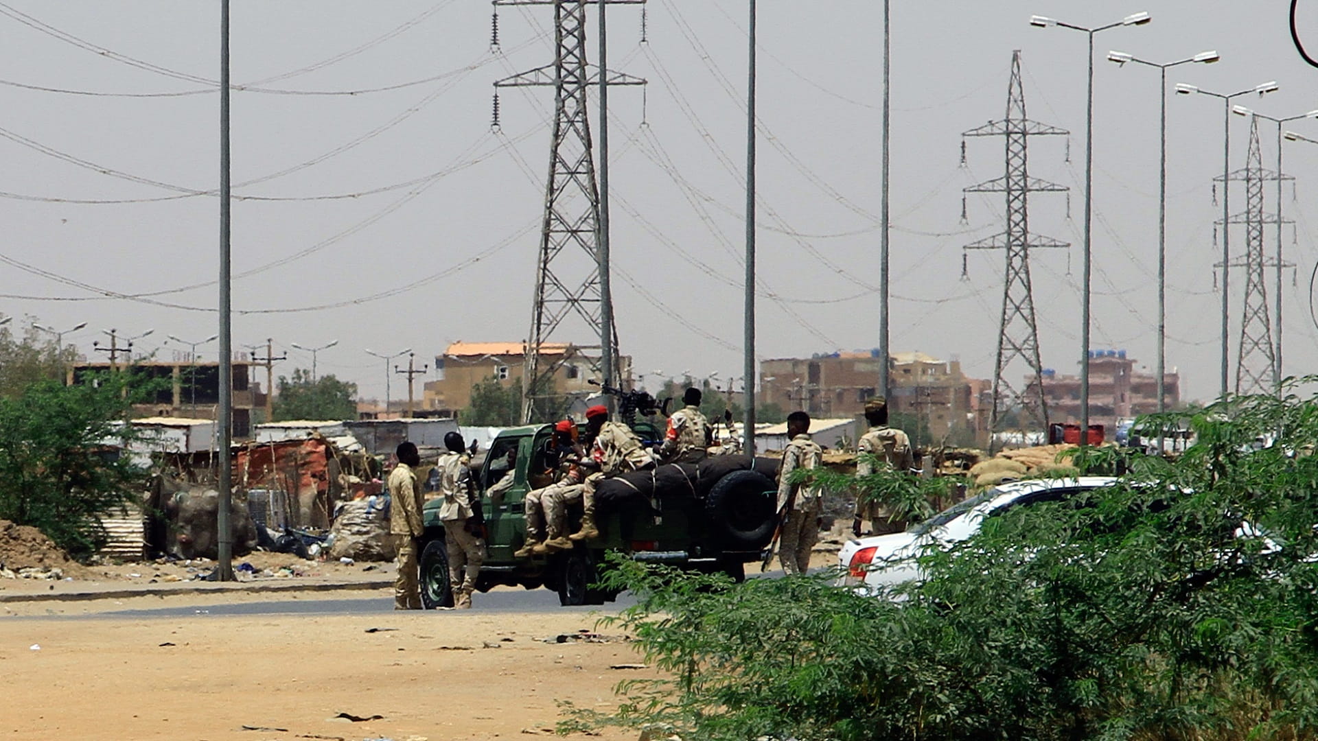 Image for the title: Sudan paramilitaries say in control of Khartoum pres. palace 
