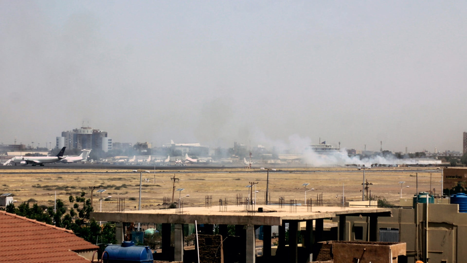 Image for the title: Sudan air force strikes paramilitary bases in Khartoum: army 