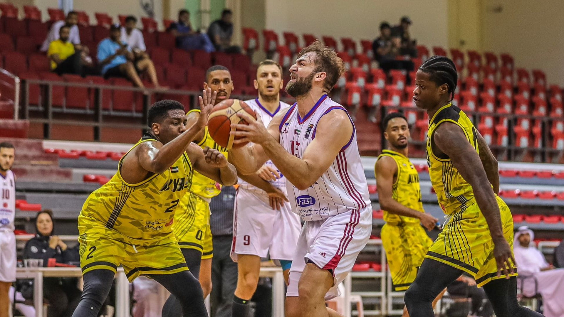 Image for the title: Al Wasl beat Sharjah 99-95 in men's basketball league 