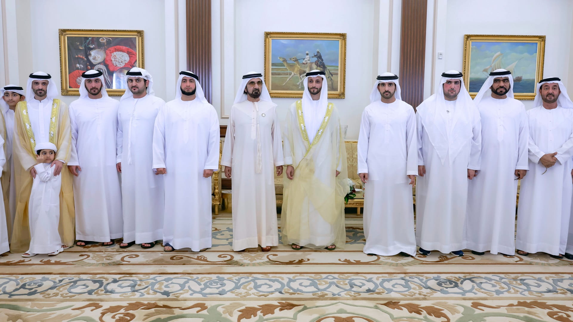 Image for the title: Mohammed bin Rashid attends Al Maktoum wedding 